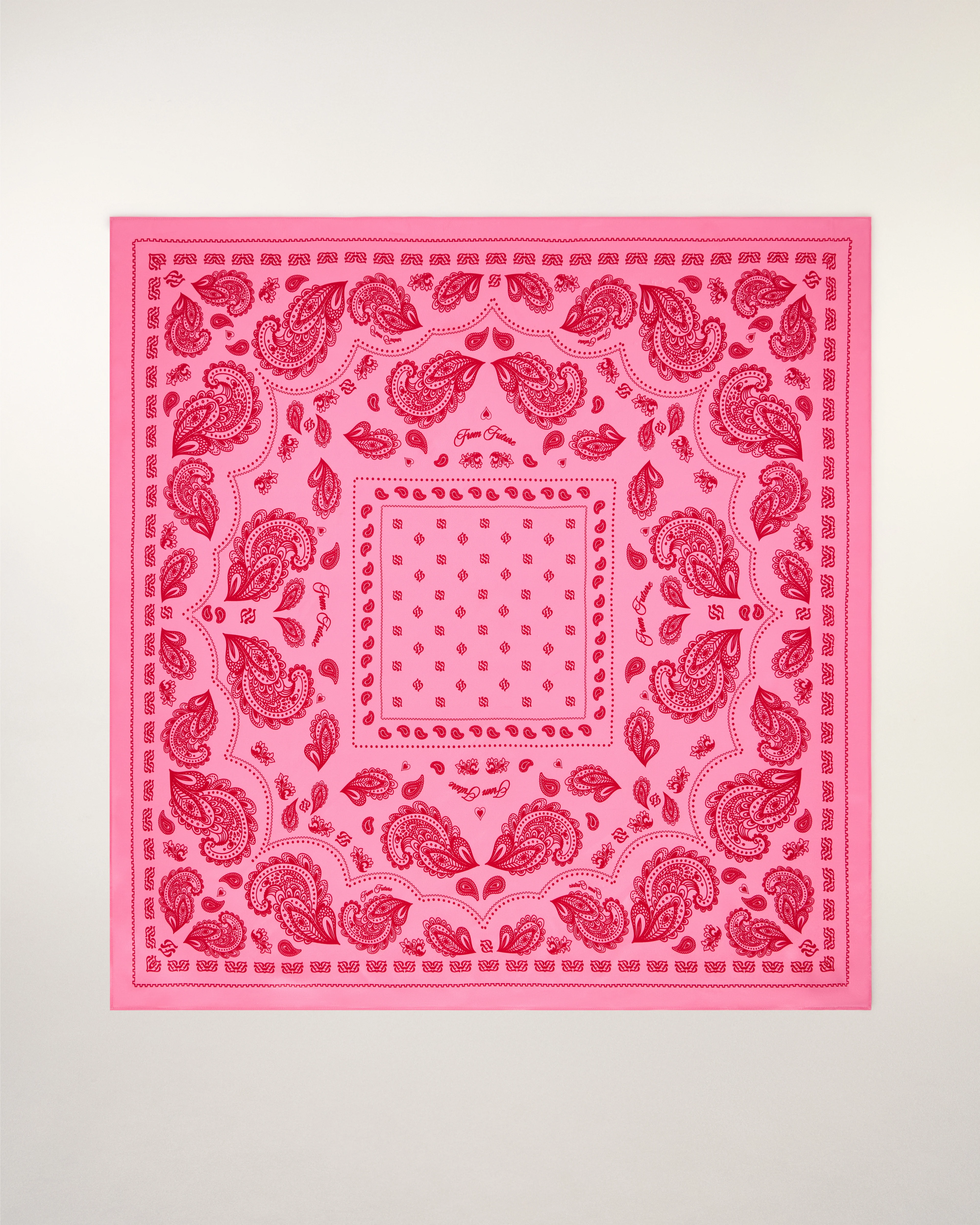 Bandana Print Silk Scarf Heart Ring (S26 / ACCESSOIRES / Forever Pink) - Image 11