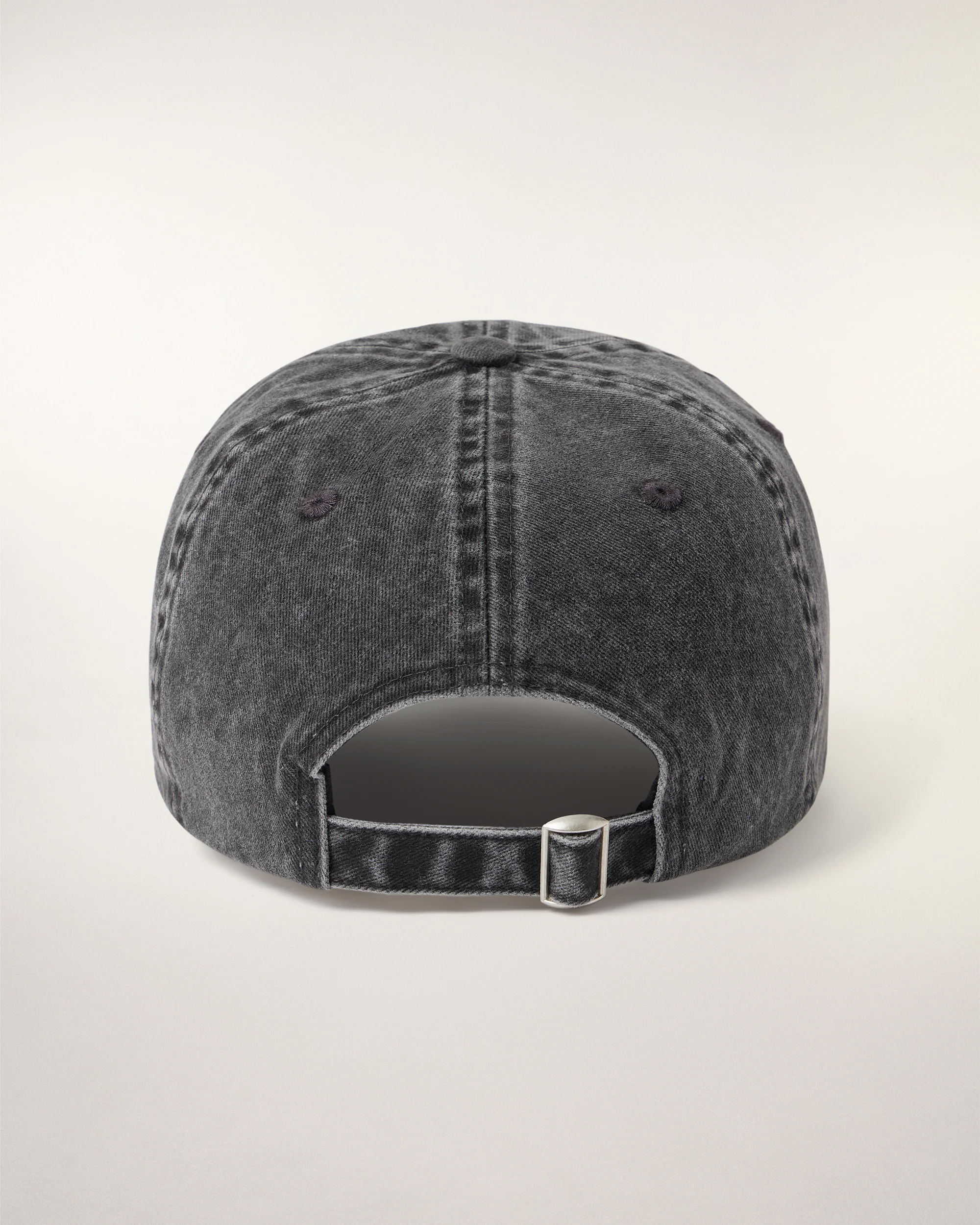 Cap with Raised Embroidery (S26 / ACCESSOIRES/ Washed Black) - Image 4
