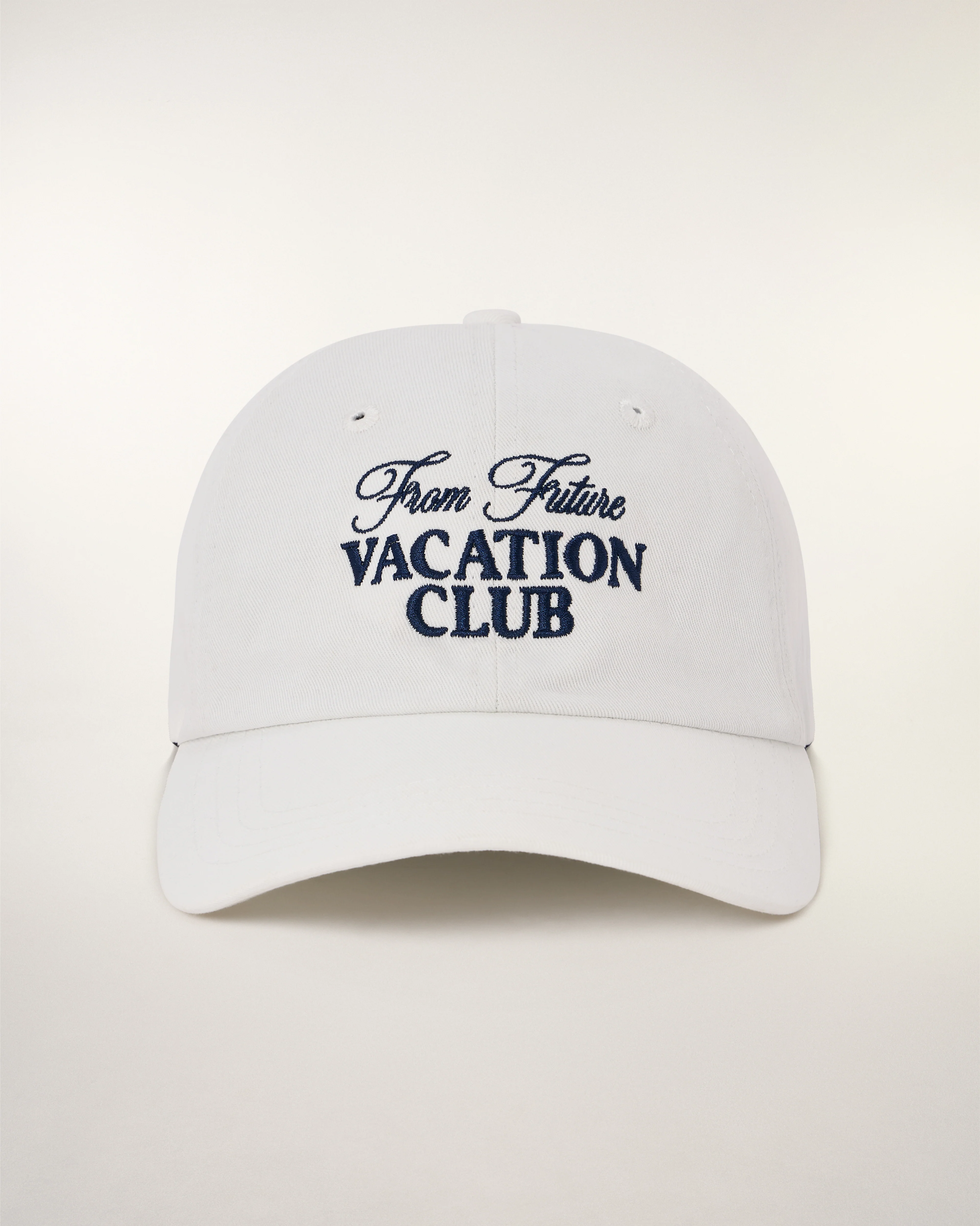 Cap with "Vacation Club" Embroidery (S26 / ACCESSOIRES / Ecru) - Image 4