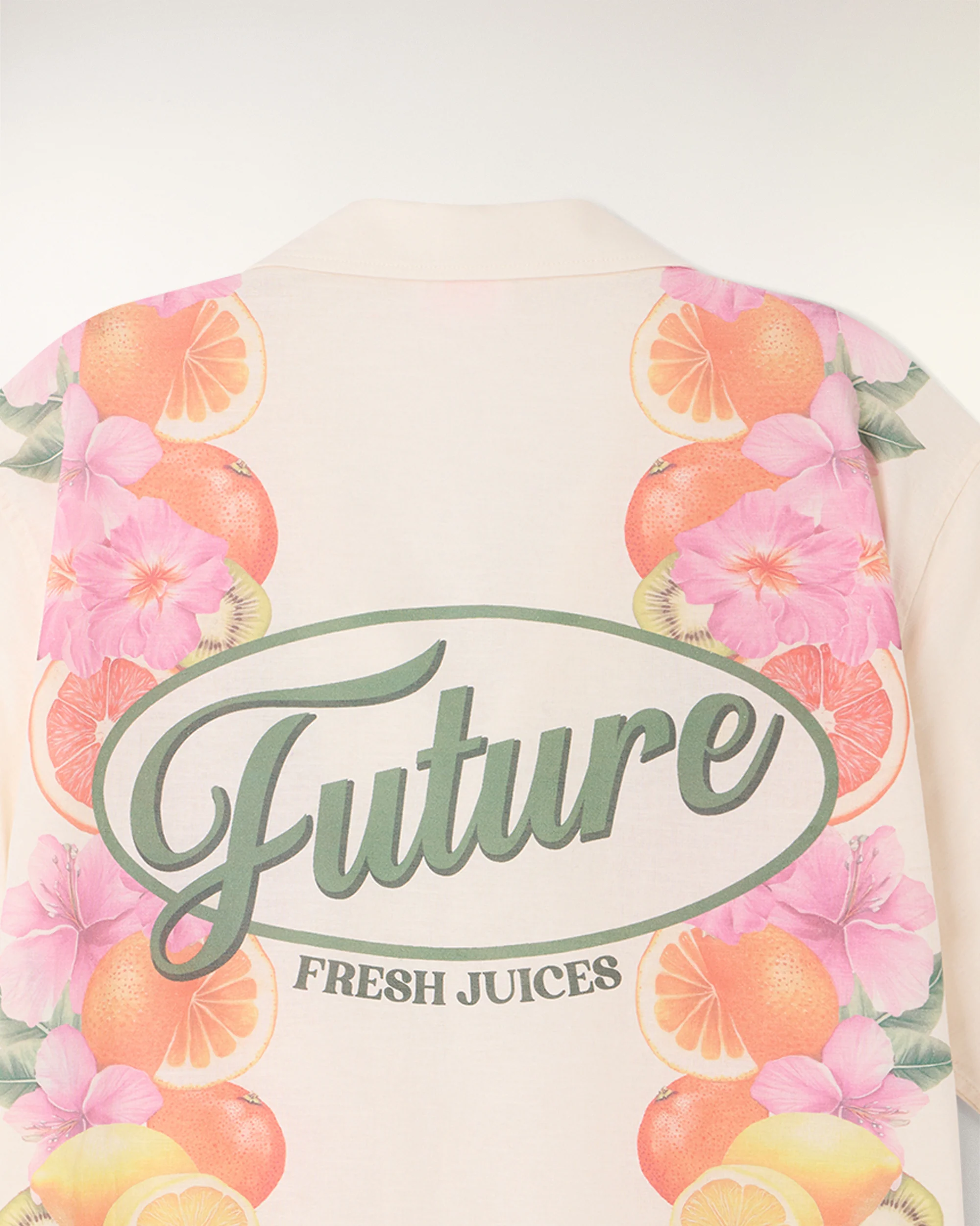 Short Sleeved Frieze Print Shirt (S26 / HOMME / Ecru) - Image 9