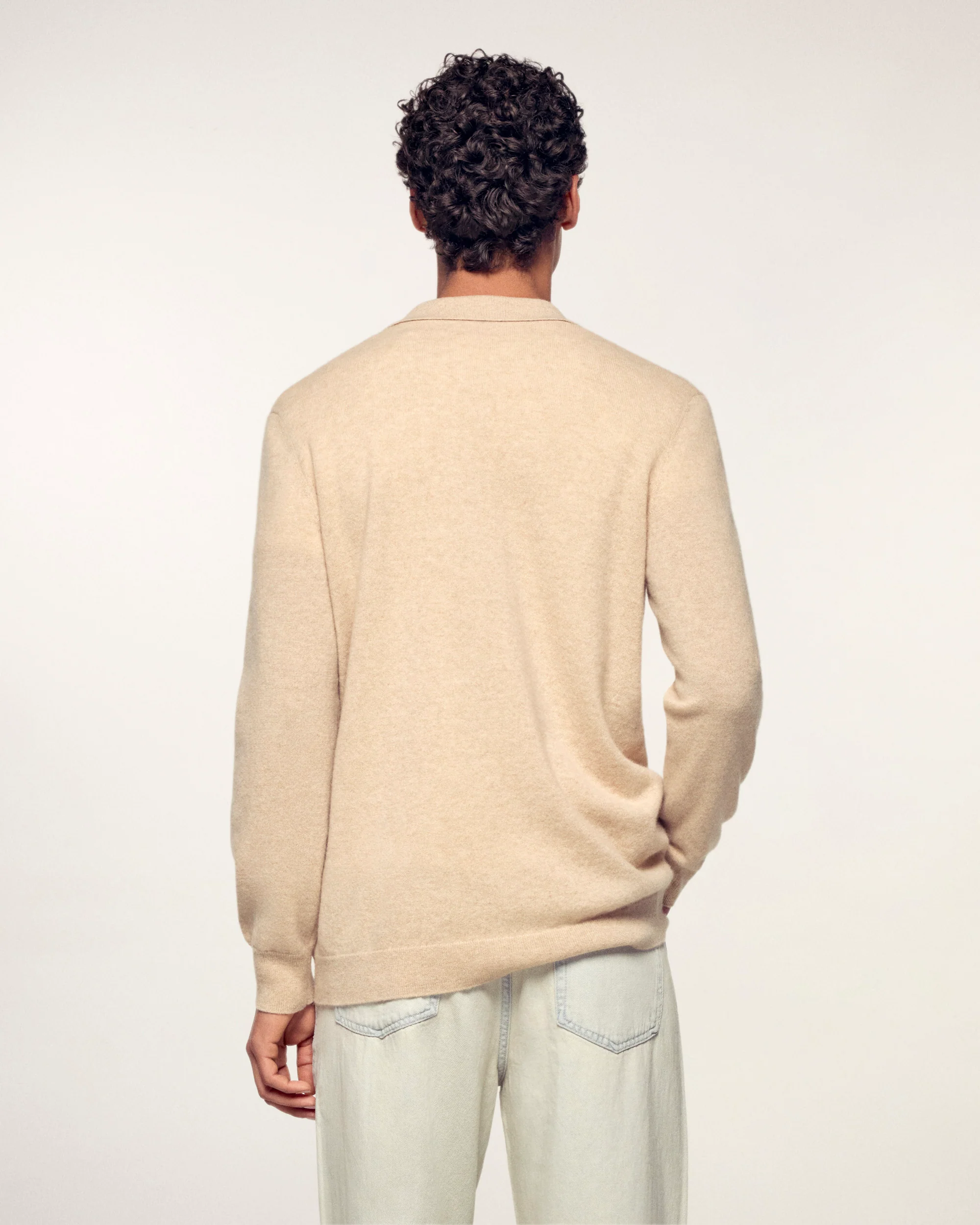 Long Sleeve Shirt (S26 / HOMME / Beige Chiné) - Image 3