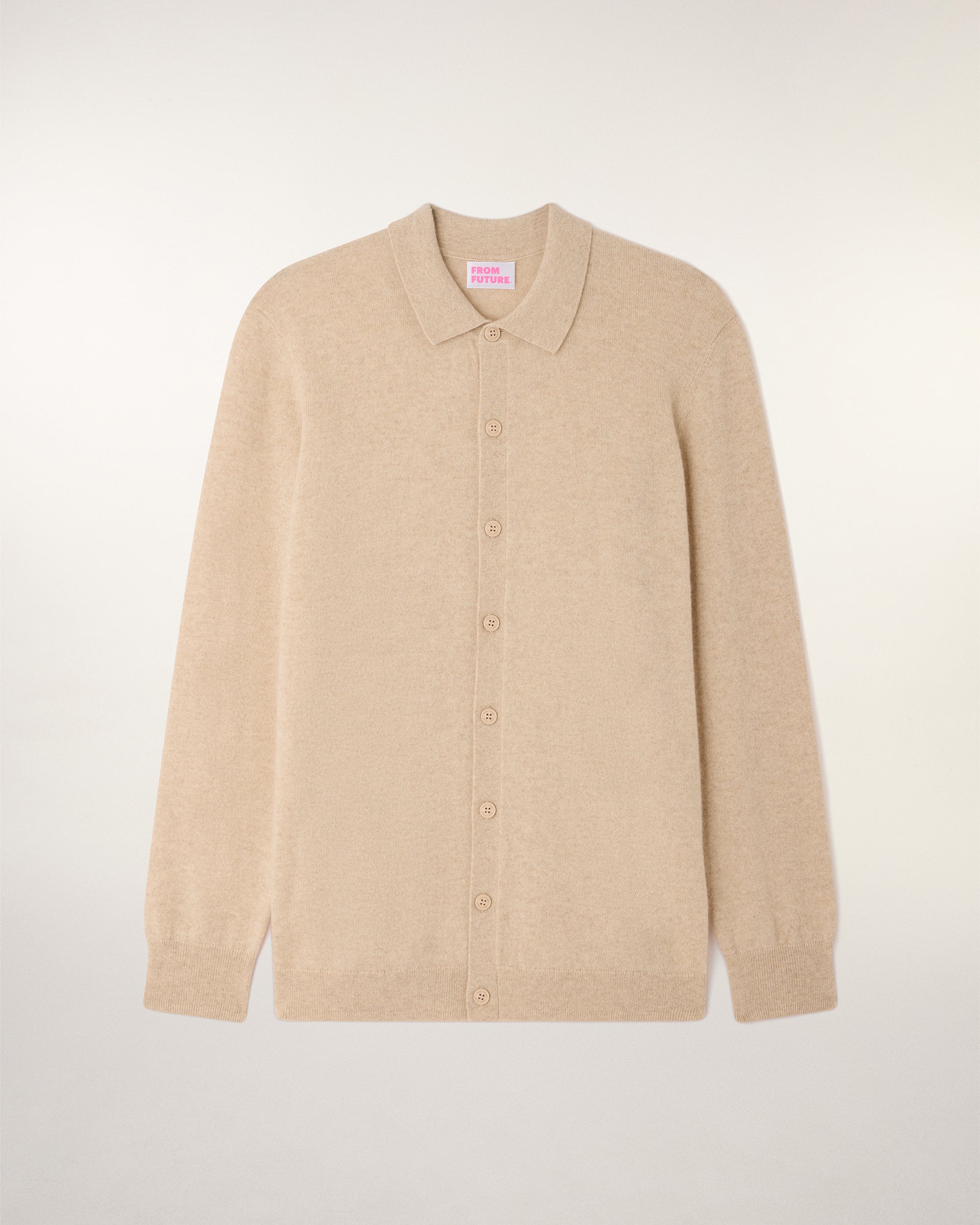 Long Sleeve Shirt (S26 / HOMME / Beige Chiné) - Image 5