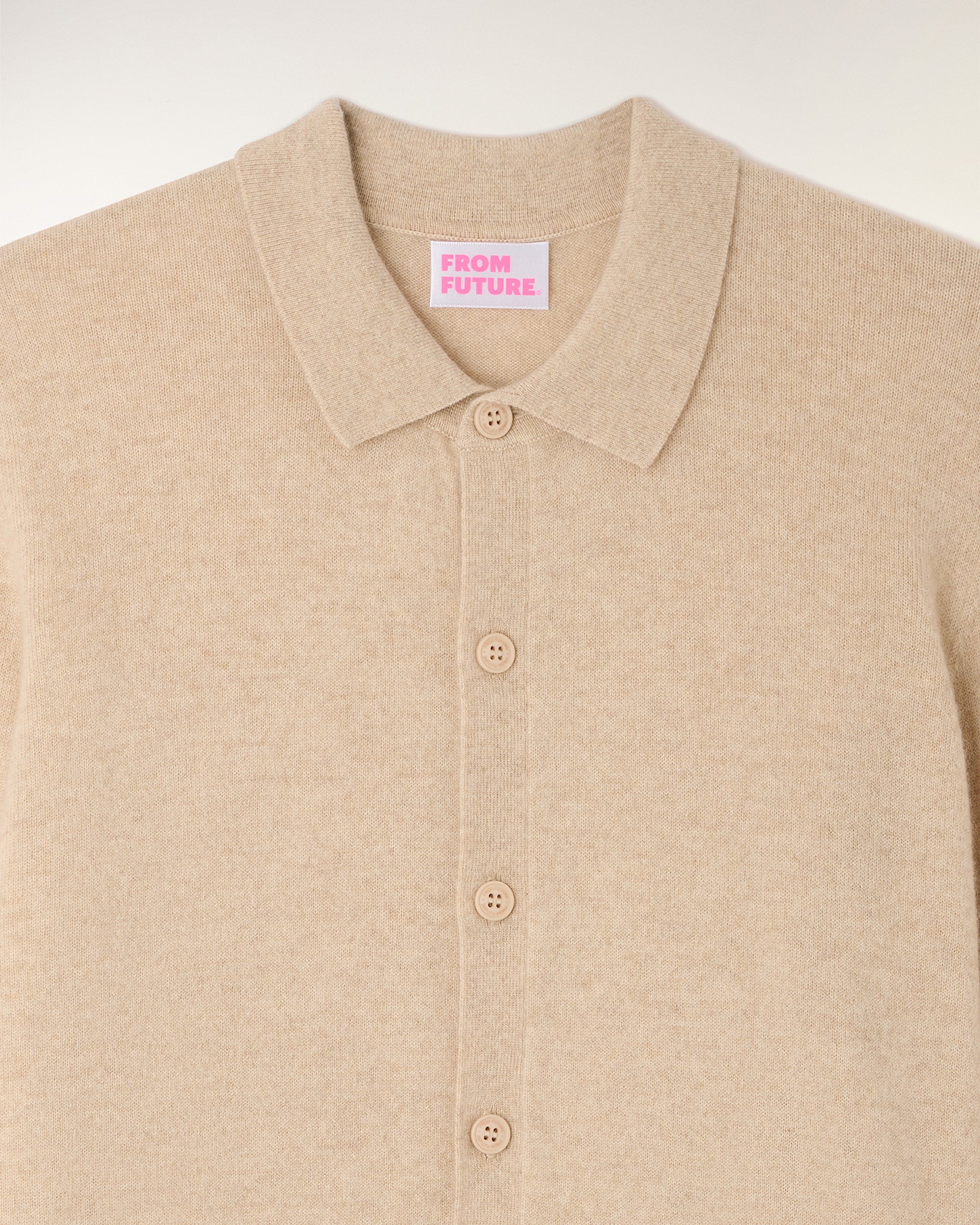 Long Sleeve Shirt (S26 / HOMME / Beige Chiné) - Image 6