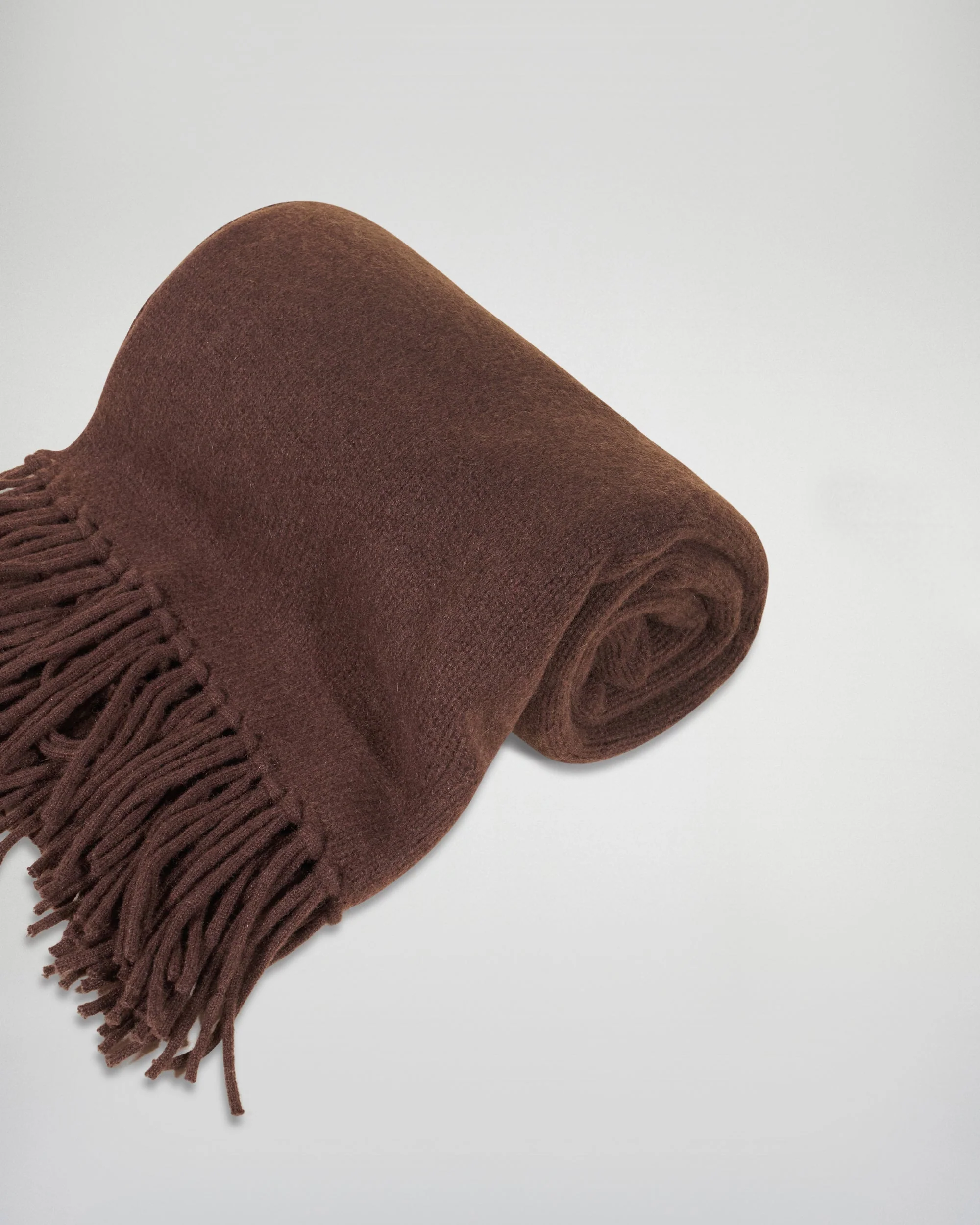 Fringed Scarf (H25 / ACCESSOIRES / Chocolate) - Image 2