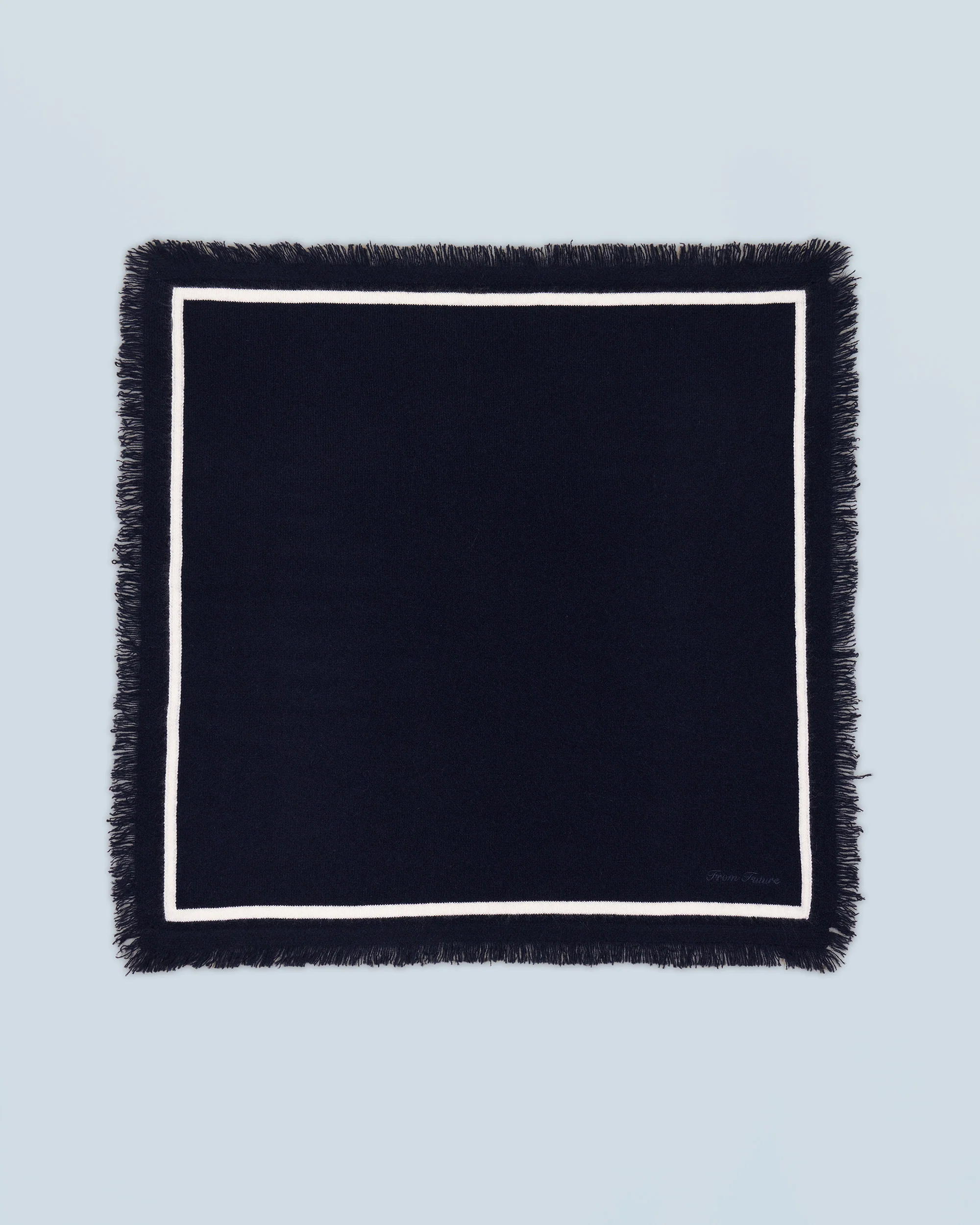 Regular Two-tone Scarf (H24 / ACCESSORIES / Navy) - Image 4