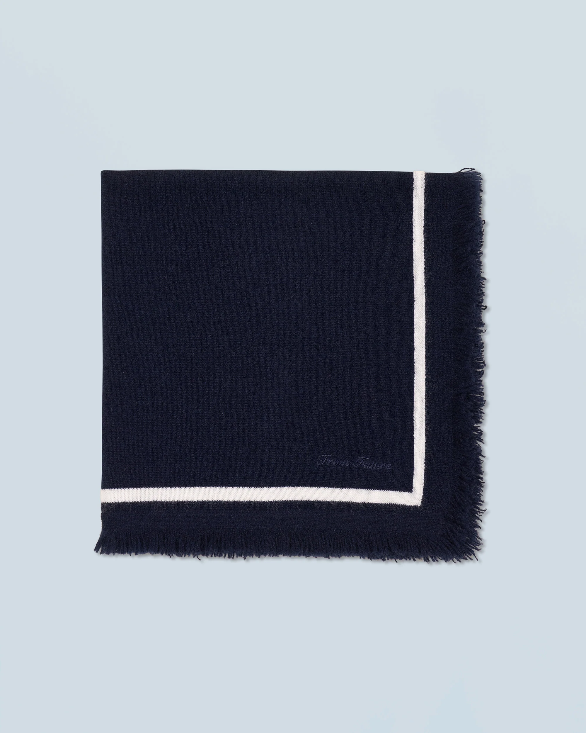 Regular Two-tone Scarf (H24 / ACCESSORIES / Navy) - Image 5