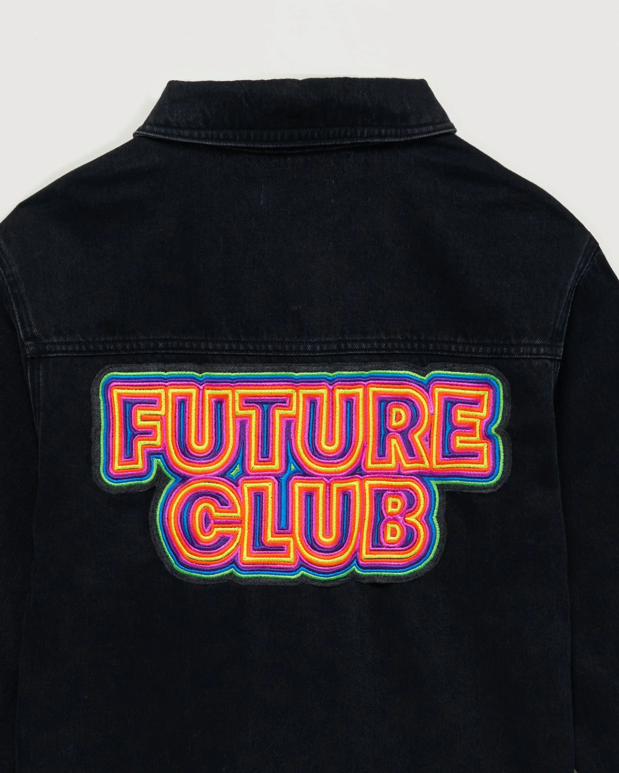 Future Club Neon Jean Jacket (W22 / WOMAN / Black) - Image 3