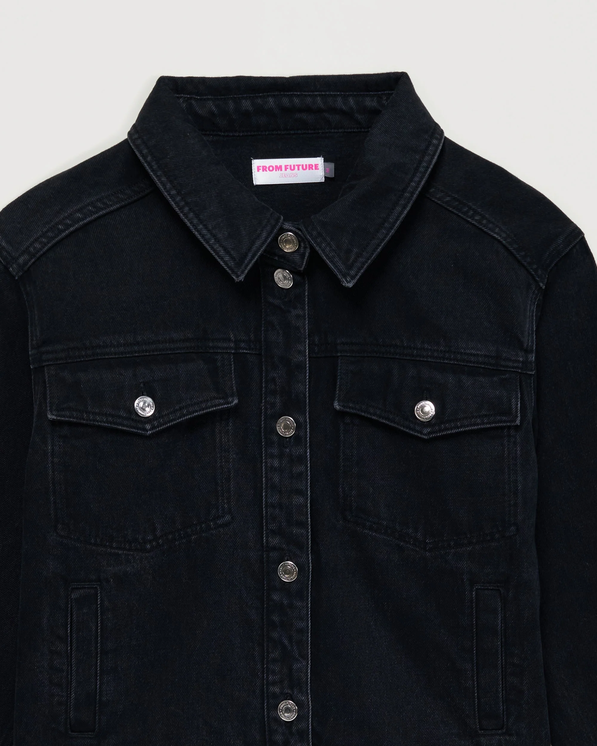 Future Club Neon Jean Jacket (W22 / WOMAN / Black) - Image 4