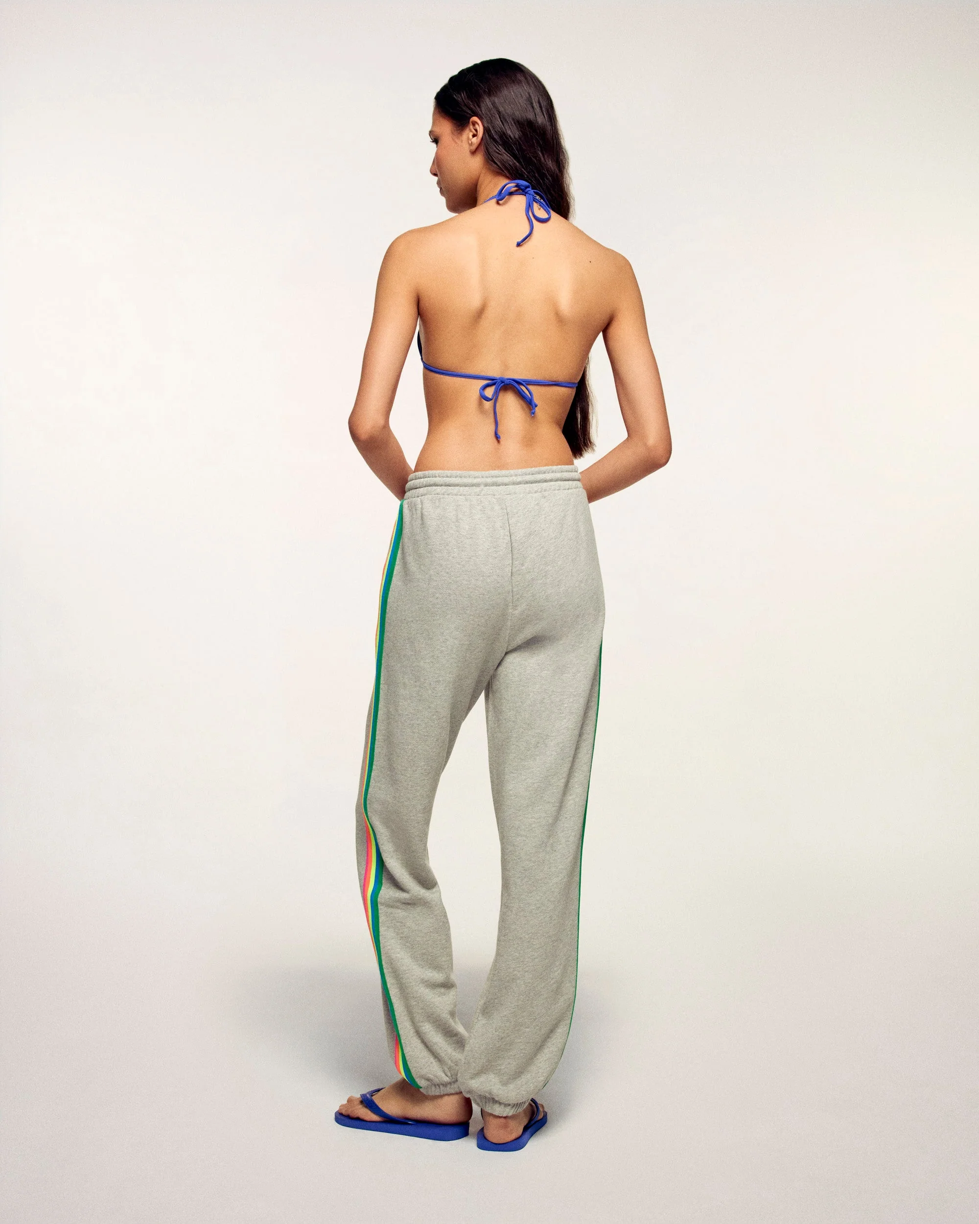 Straight Jogging Multicolor Stripes (S26 / FEMME / Gris chiné clair) - Image 4