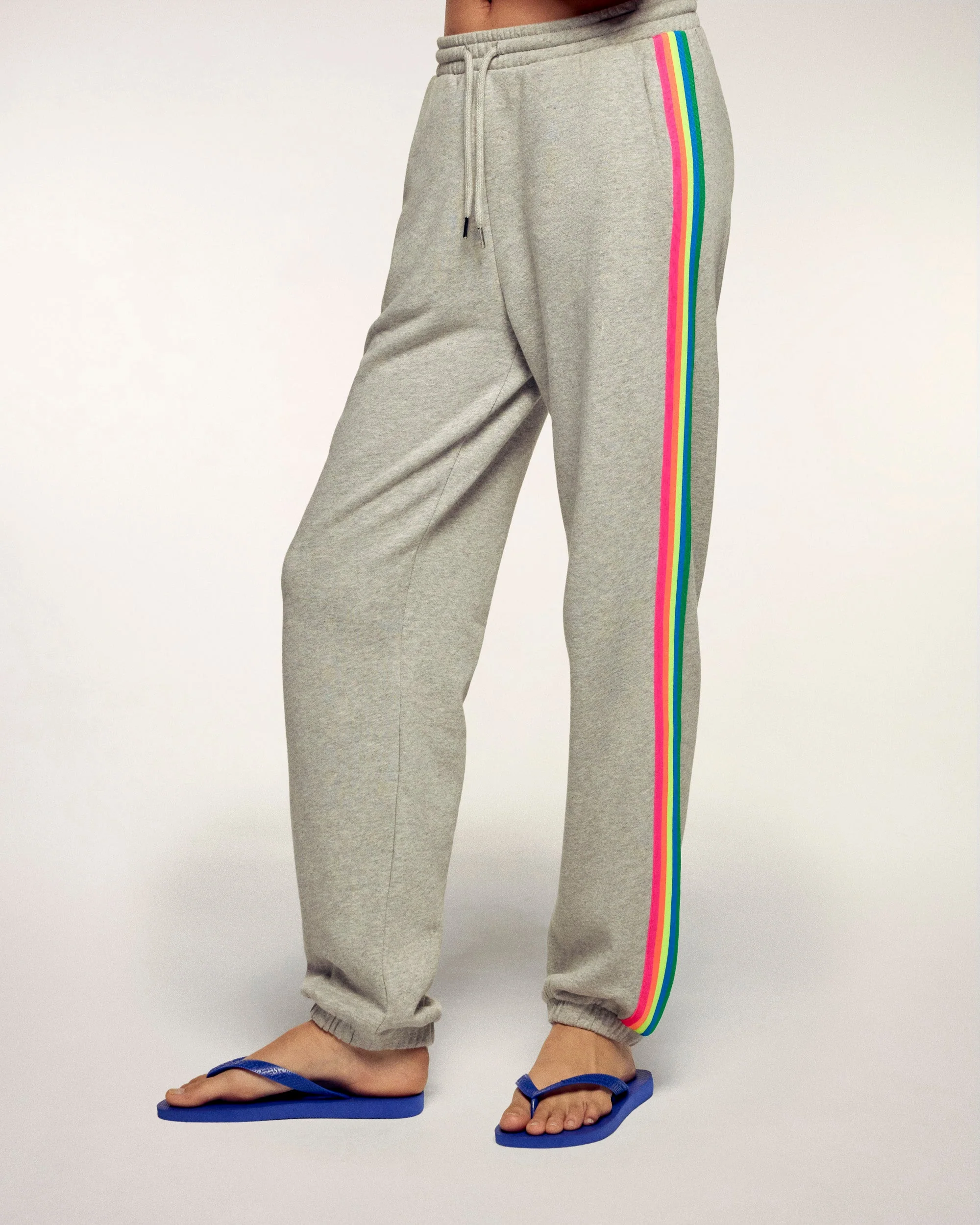 Straight Jogging Multicolor Stripes (S26 / FEMME / Gris chiné clair) - Image 6
