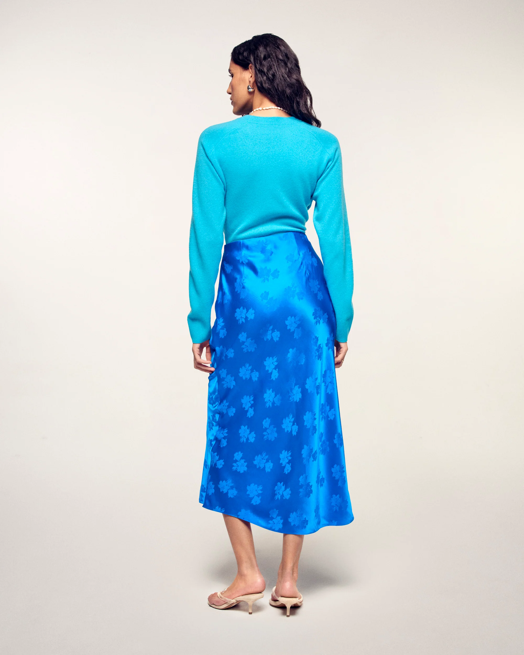 Midi Skirt (S26 / FEMME / Ocean Jacquard) - Image 3