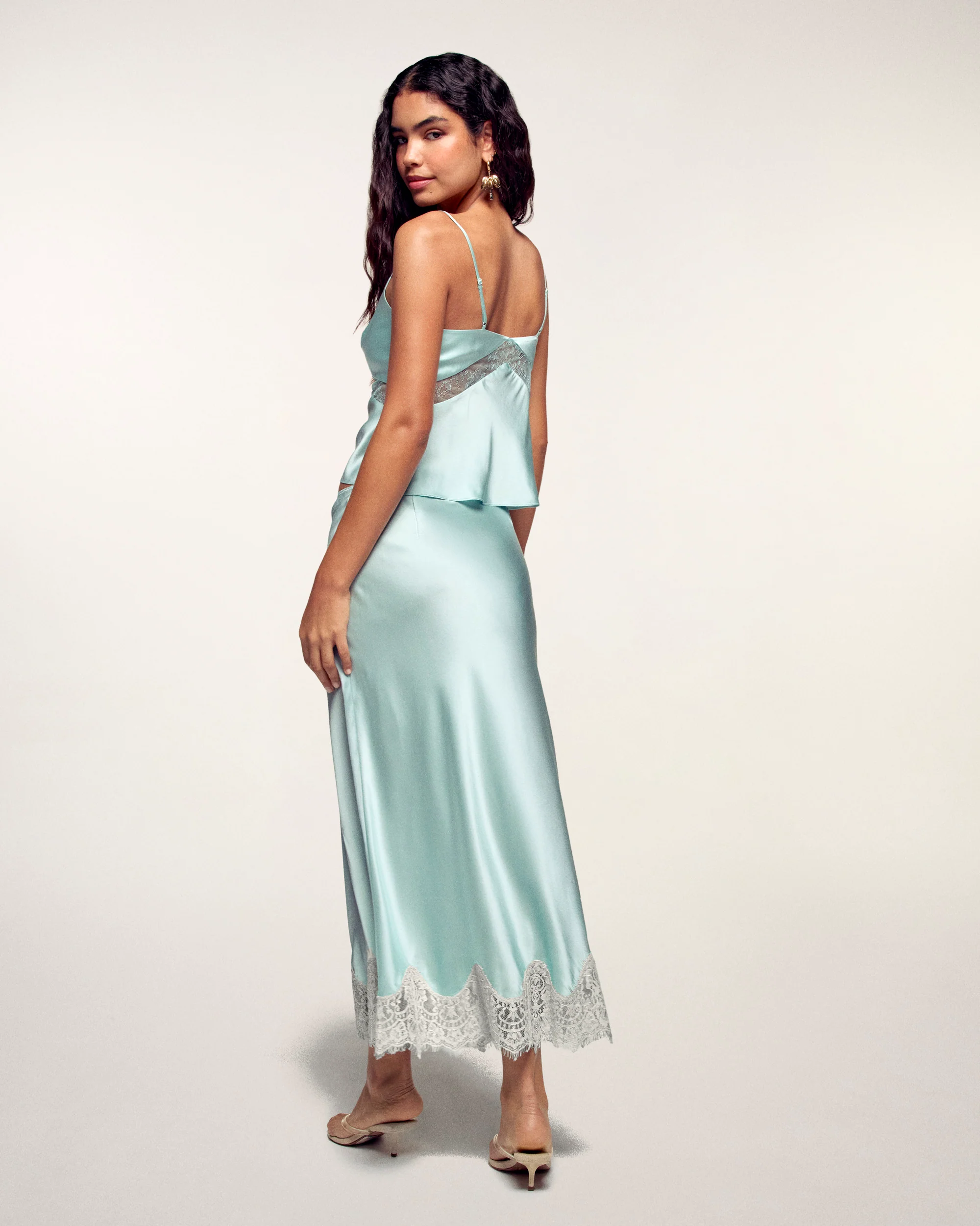 Lace Midi Skirt (S26 / FEMME / Sunset Blue) - Image 2
