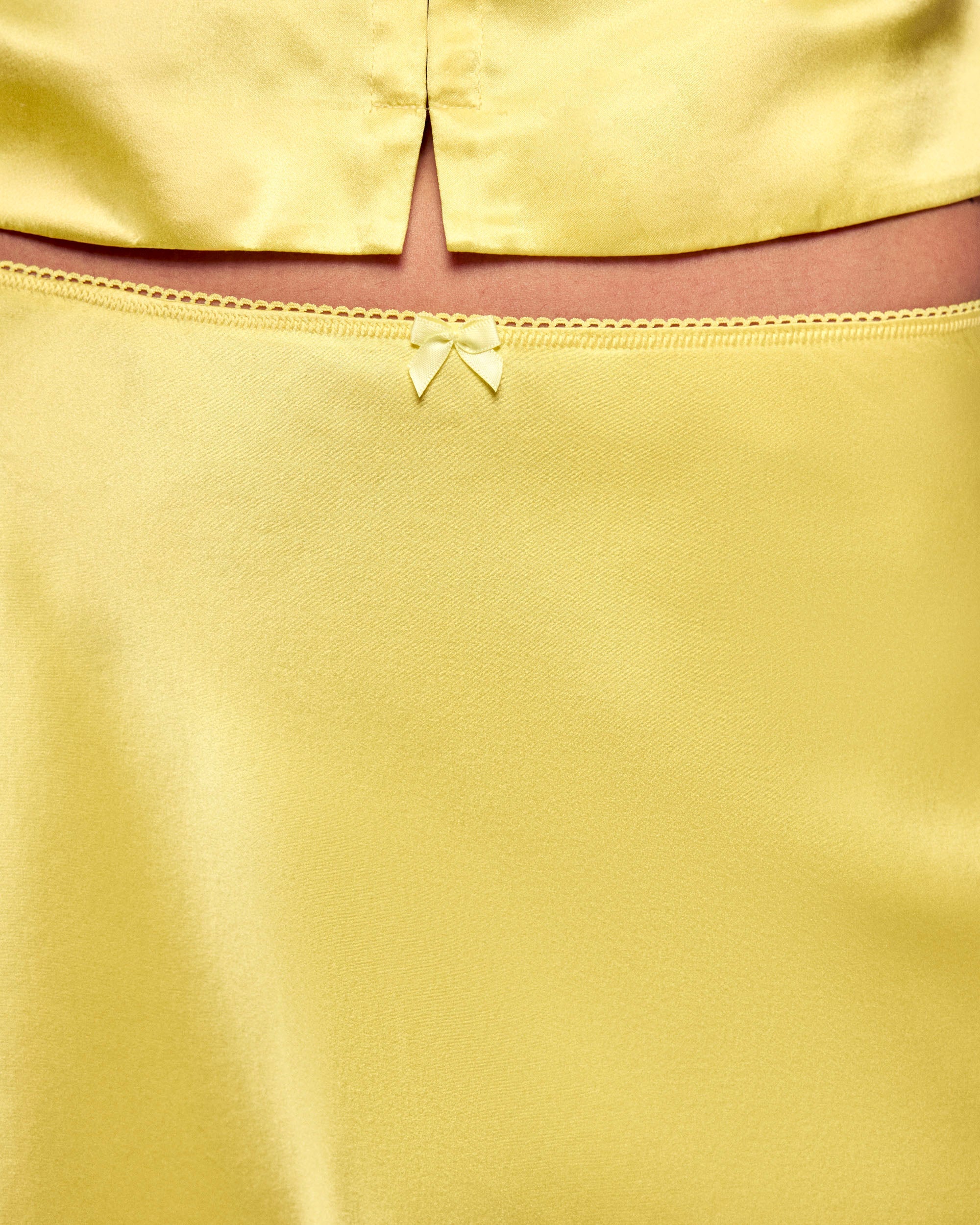 Knot Mini Skirt (PERM / FEMME / Sunset Yellow) - Image 3