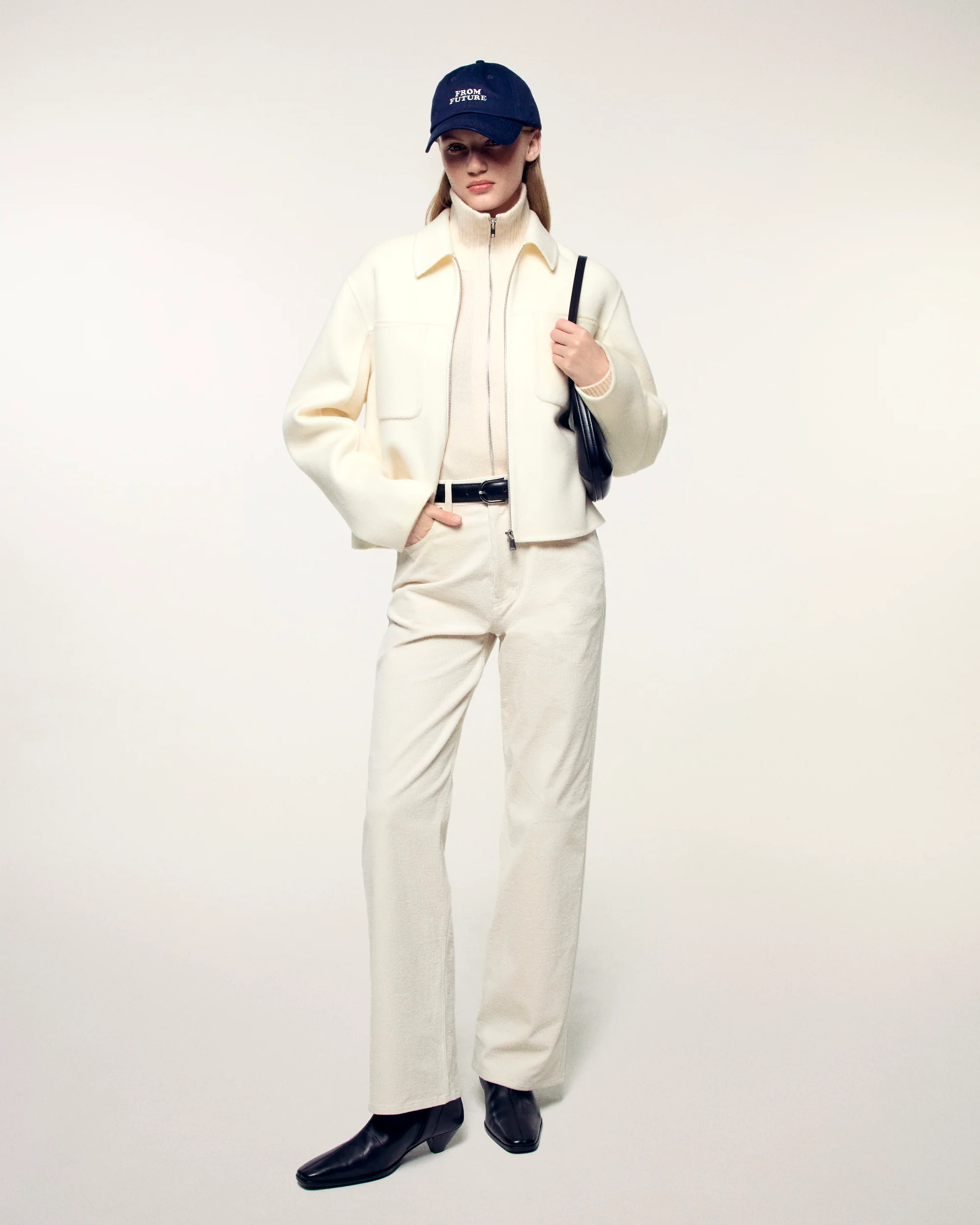 "FF" Embroidery Jacket (S26/ FEMME/ Ecru) - Image 2
