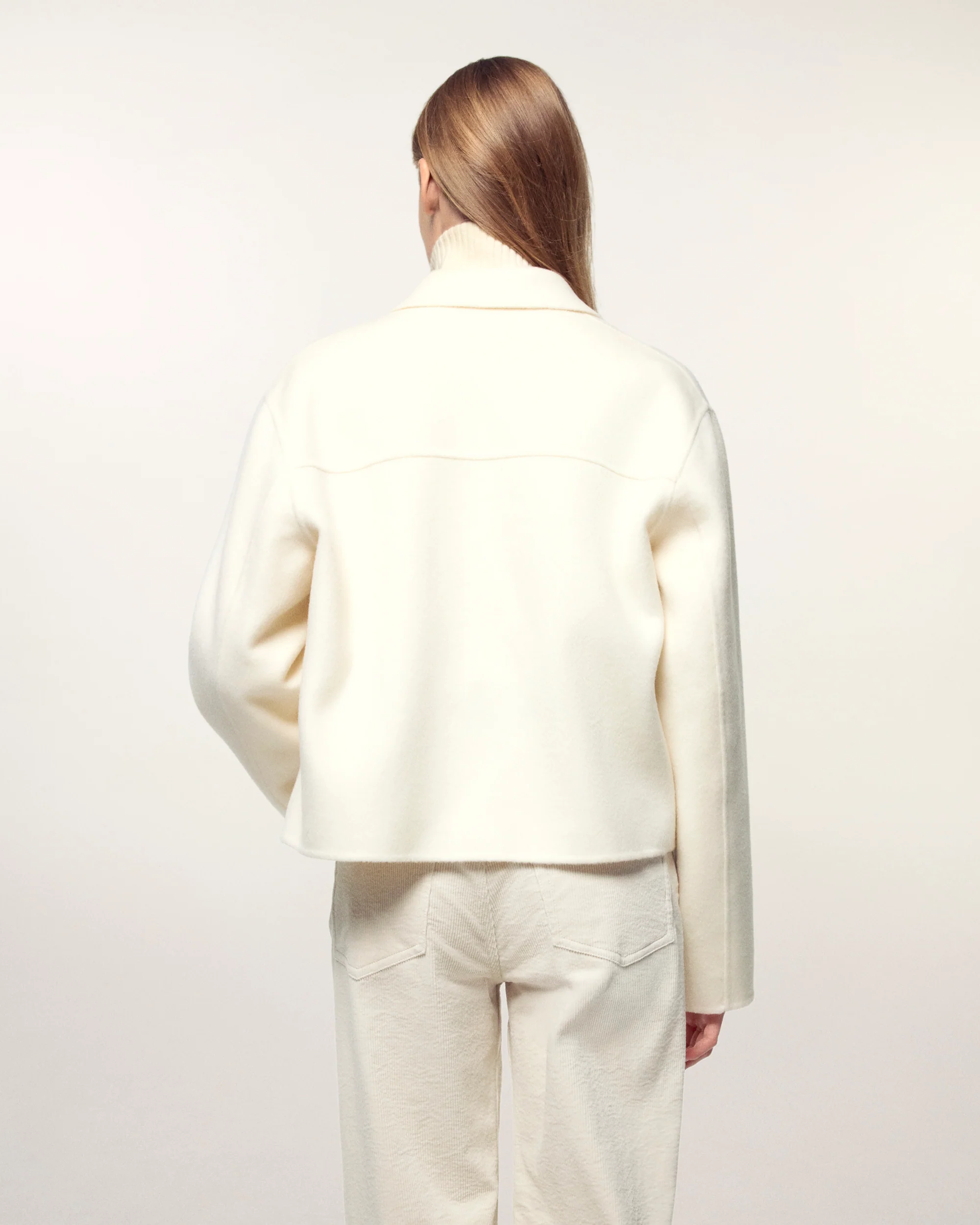 "FF" Embroidery Jacket (S26/ FEMME/ Ecru) - Image 5