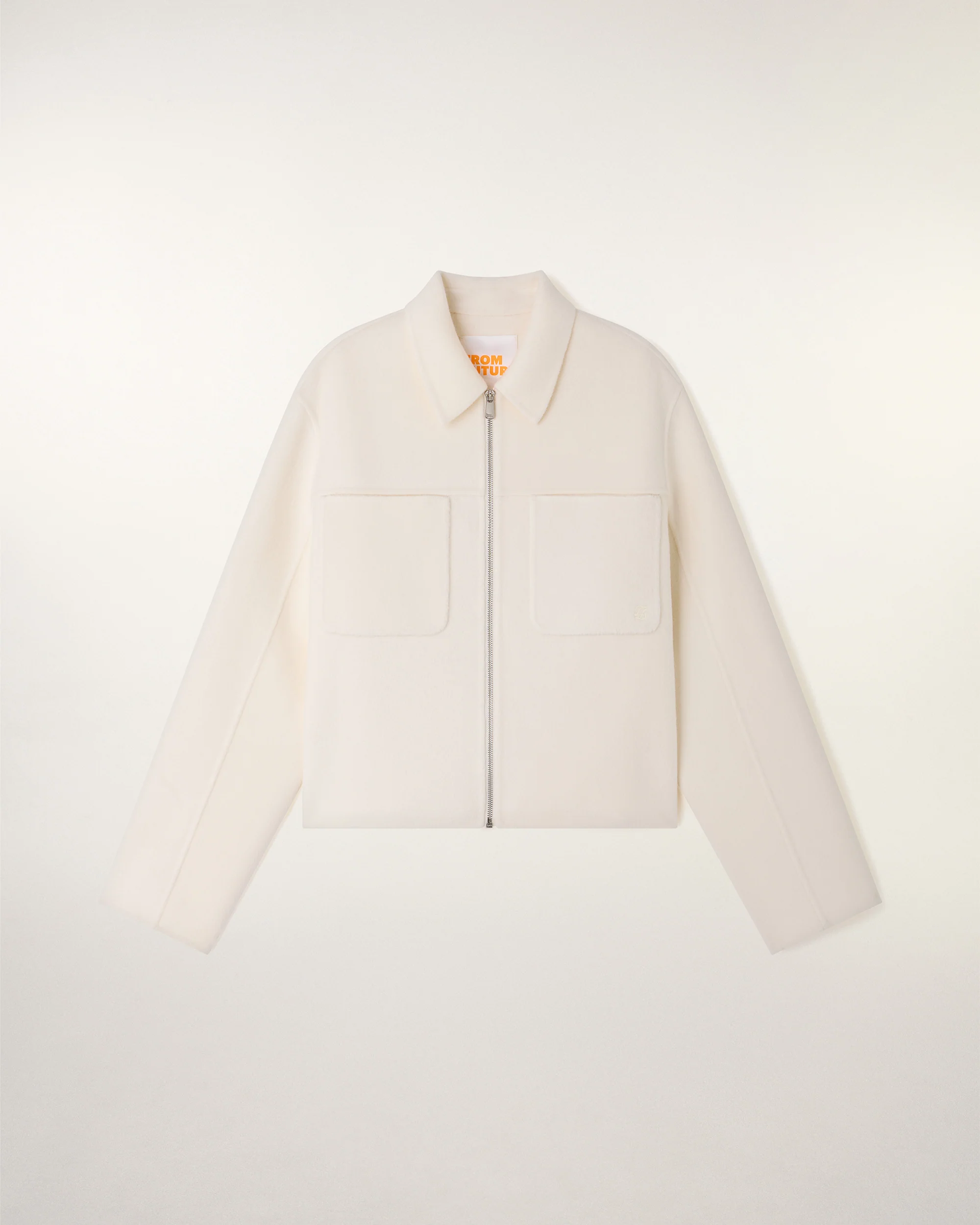 "FF" Embroidery Jacket (S26/ FEMME/ Ecru) - Image 6