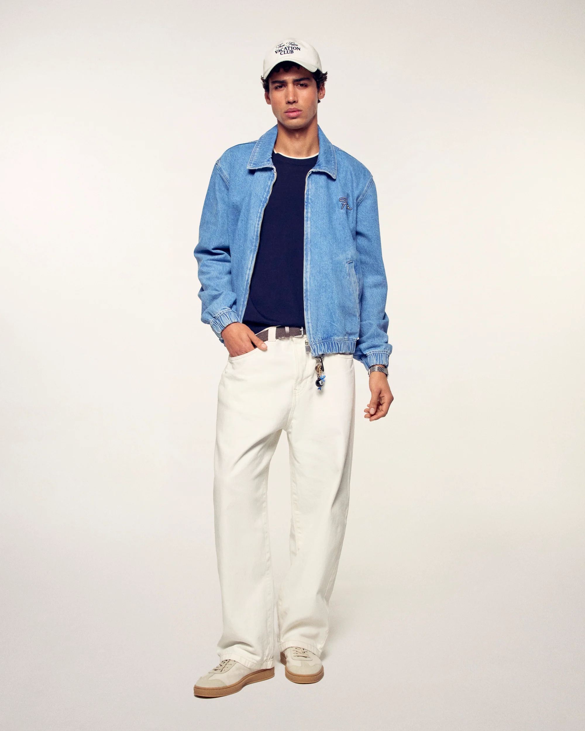 Outerwear Embroidered "Future" Jacket (S26/ HOMME/ Denim Blue) - Image 3