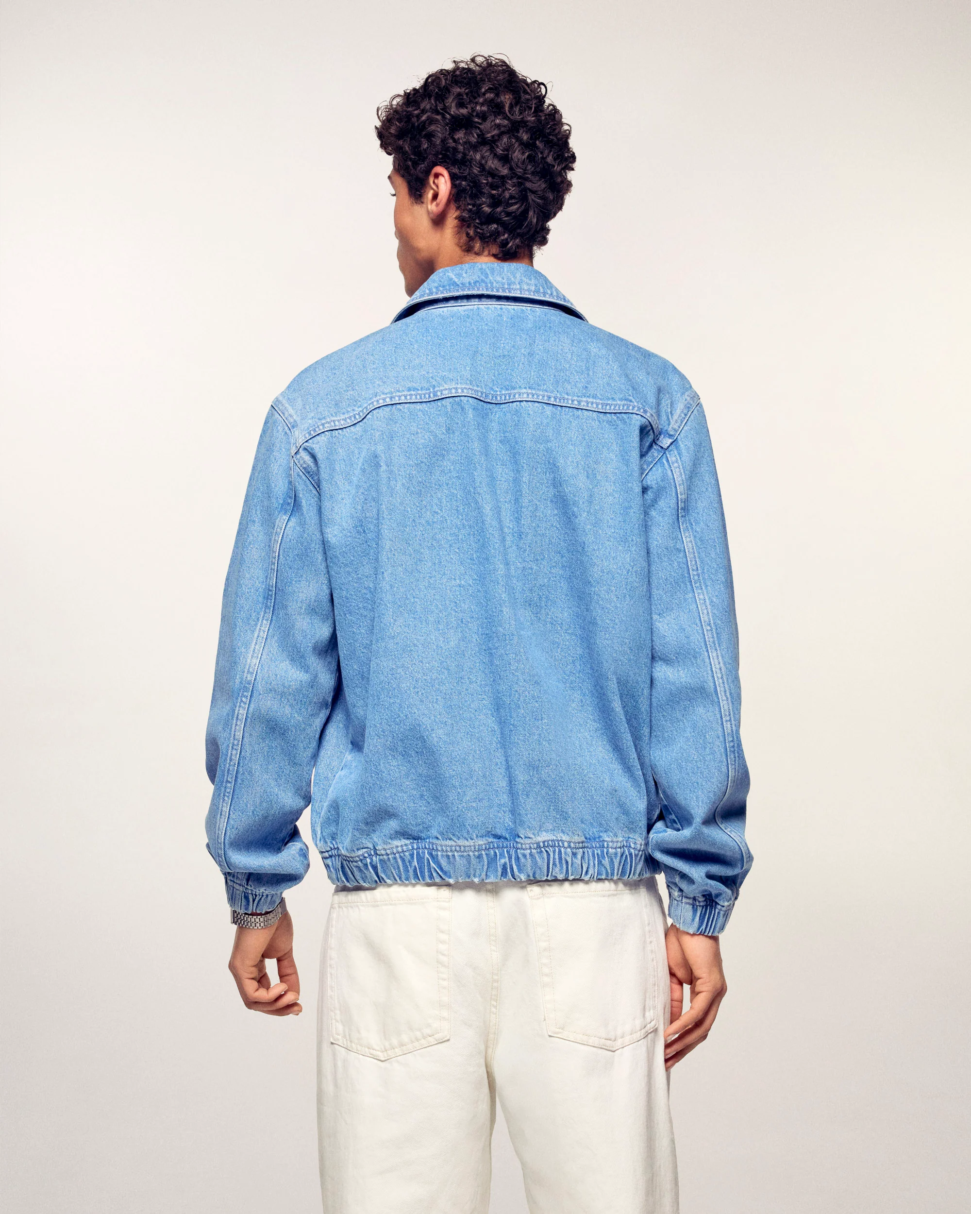 Outerwear Embroidered "Future" Jacket (S26/ HOMME/ Denim Blue) - Image 4