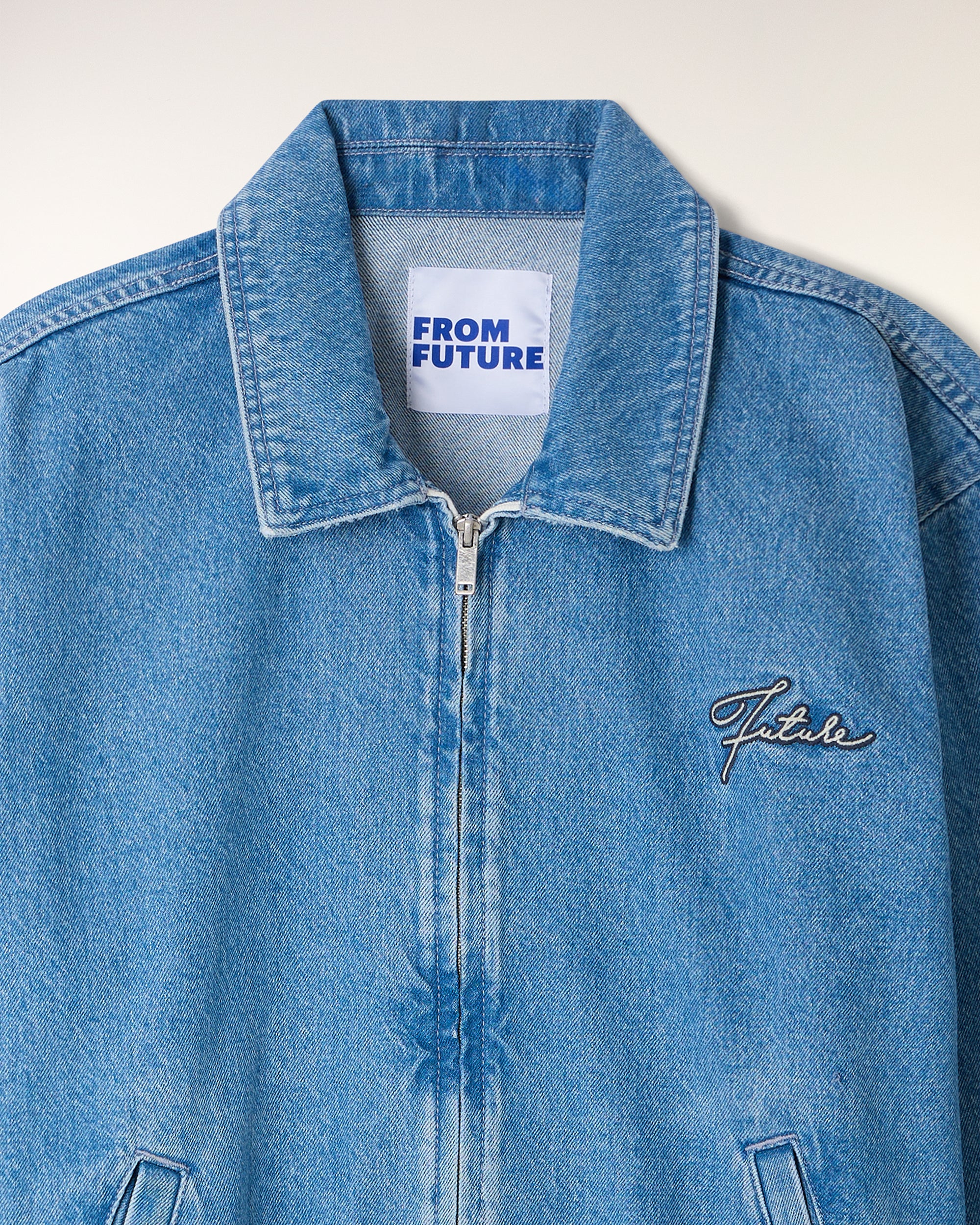 Outerwear Embroidered "Future" Jacket (S26/ HOMME/ Denim Blue) - Image 7
