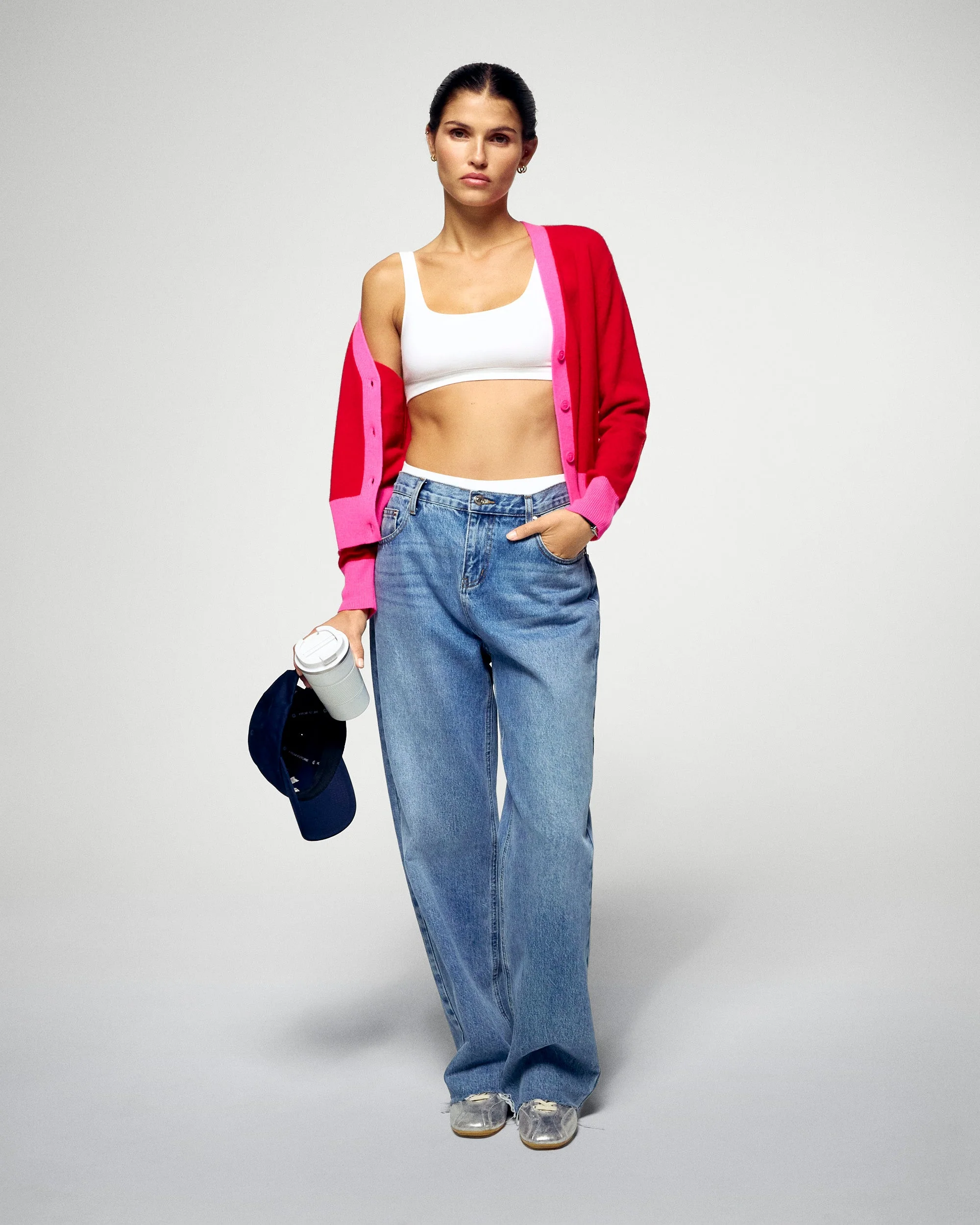 Cardigan sweater (H25 / FEMME / Hot Red) - Image 3