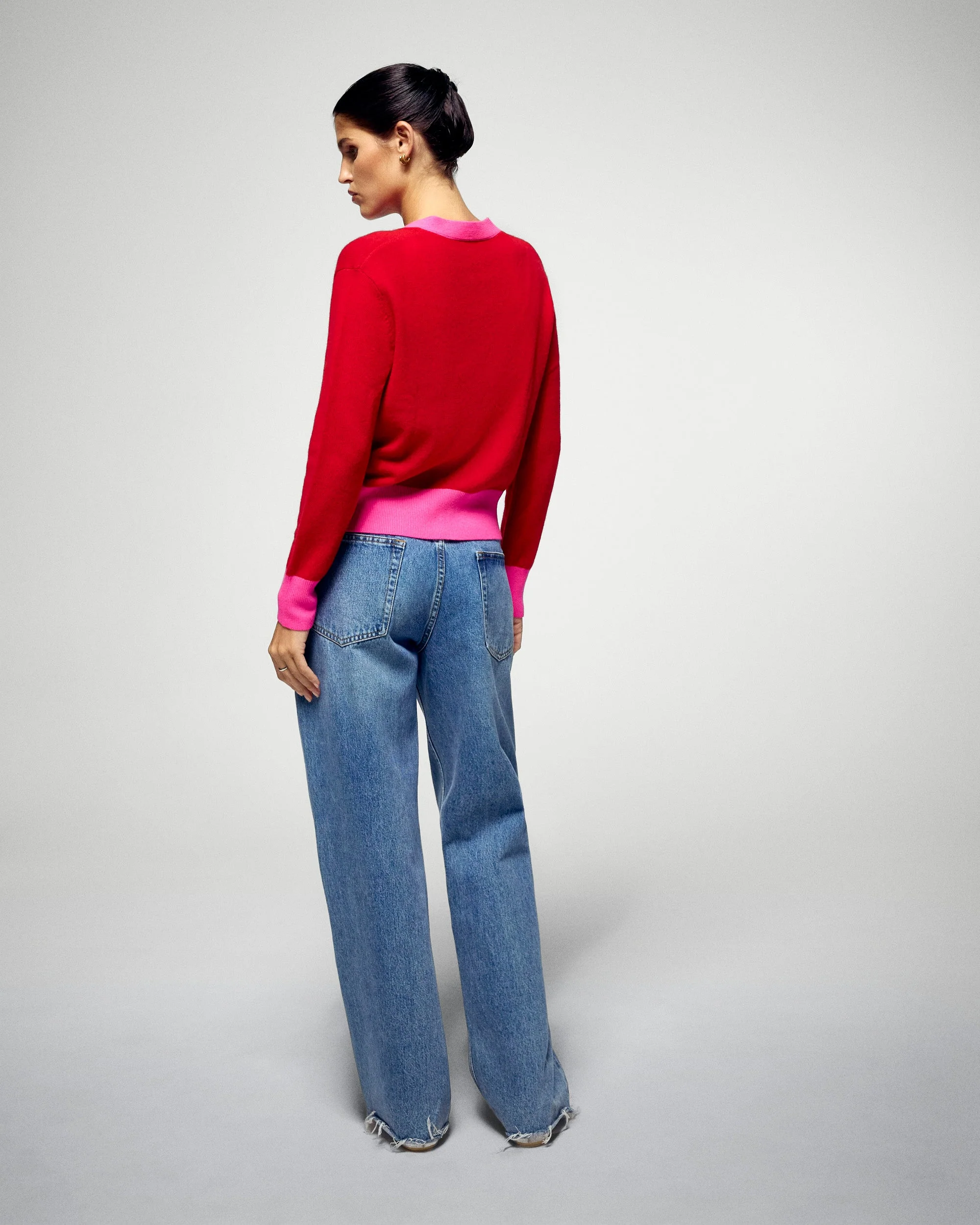 Cardigan sweater (H25 / FEMME / Hot Red) - Image 4