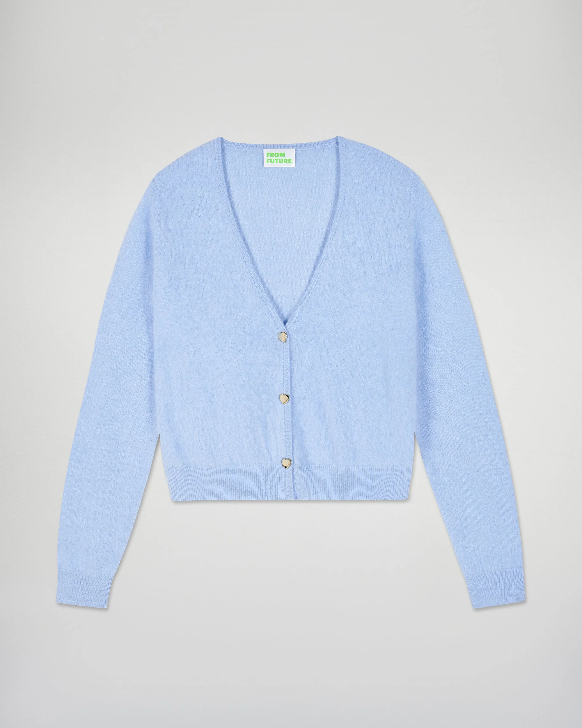 Brushed Cardigan Sweater (H25 / WOMEN / Smooth Blue) - Image 5