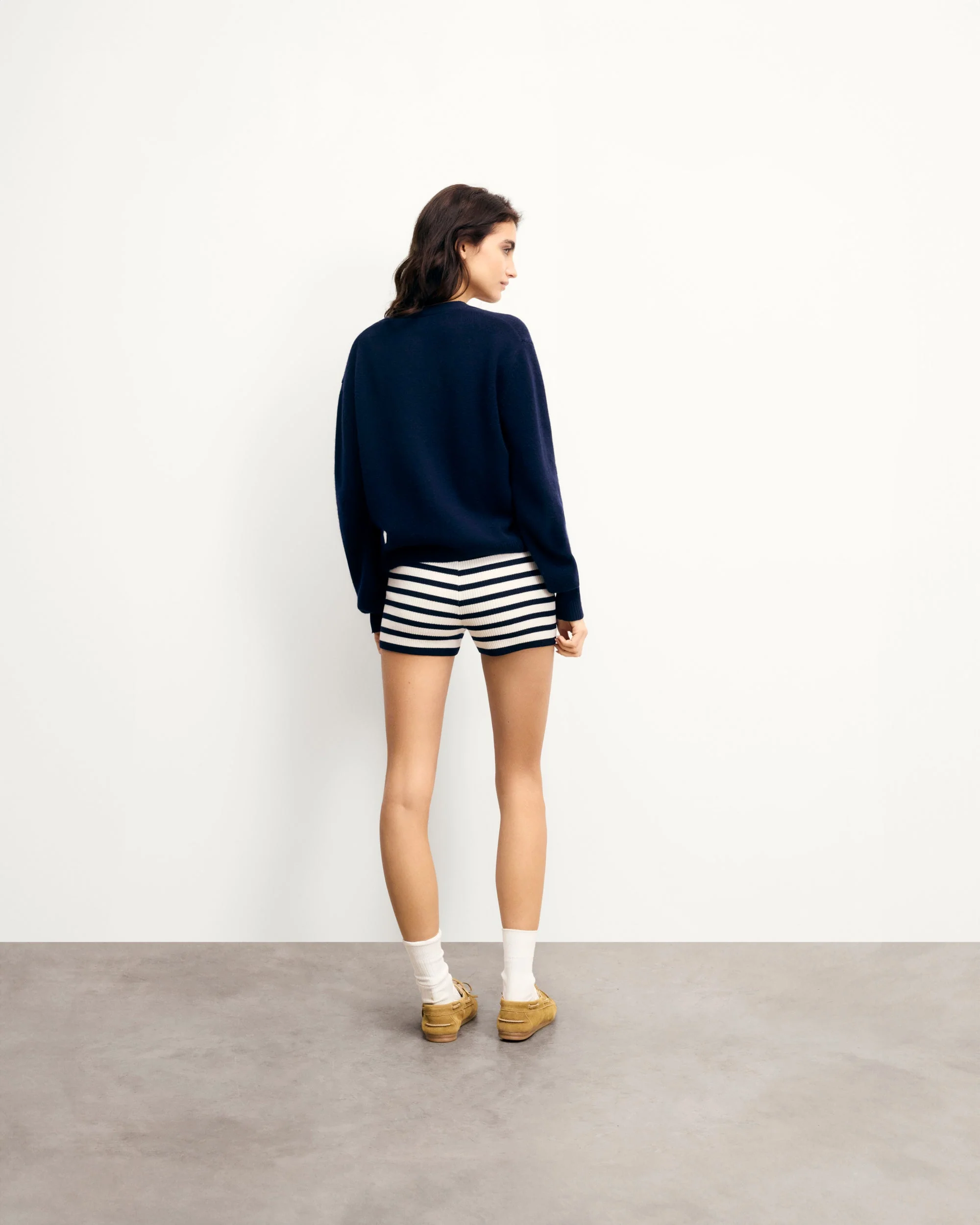 Sweater Cardigan (S25 / WOMEN / Navy) - Image 4
