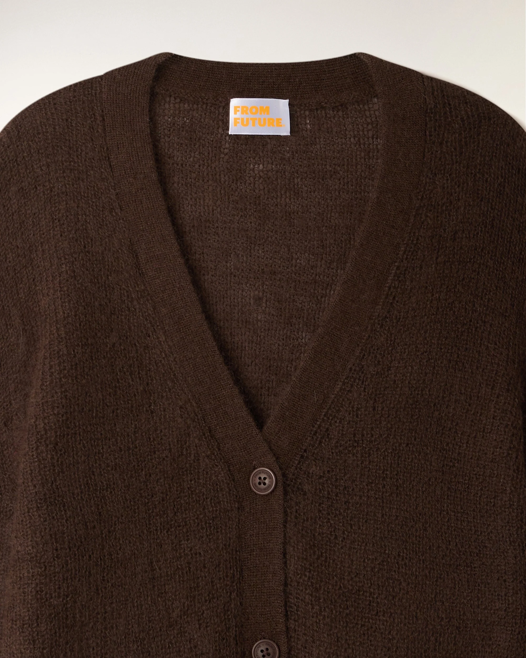 Mohair Cardigan (S26 / FEMME/ Chocolat) - Image 6