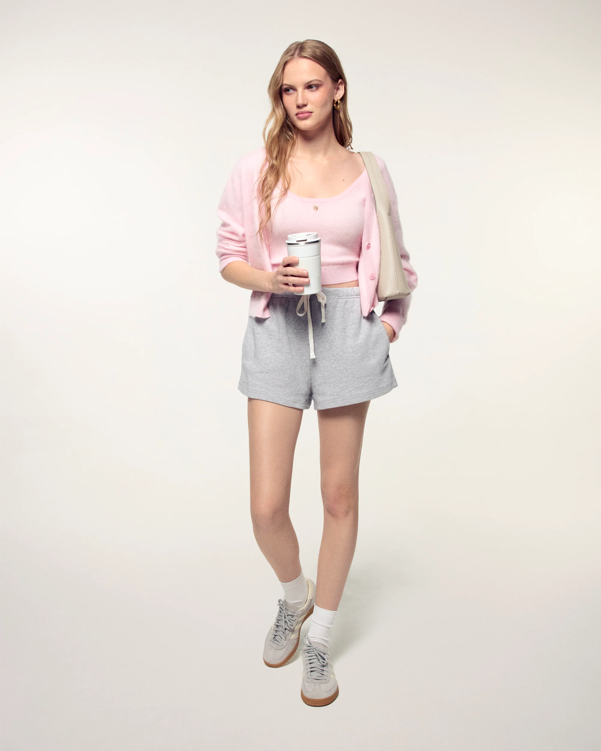 Brushed Cashmere Cardigan (S26/ FEMME/ Cloudy Pink) - Image 4