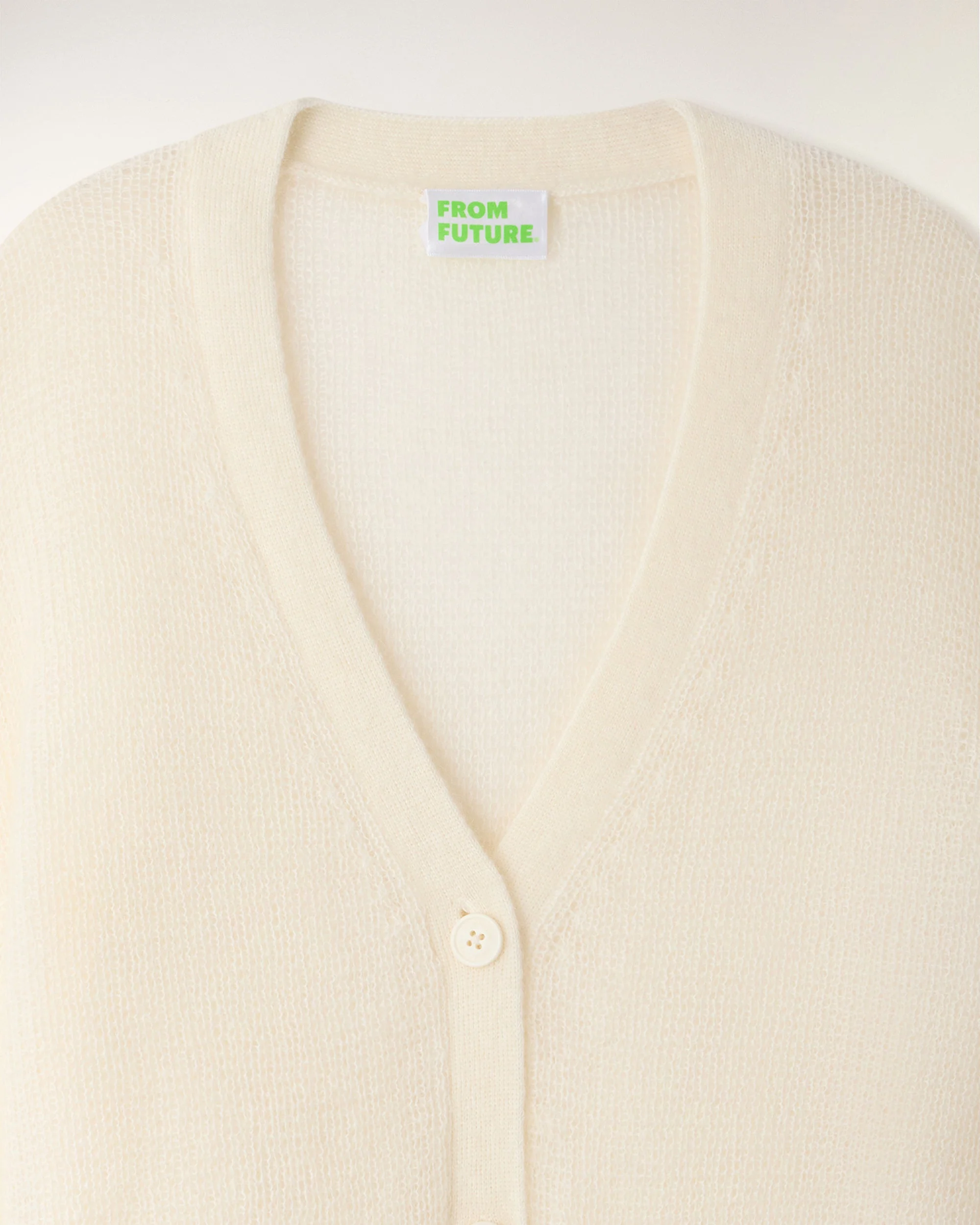 Mohair Cardigan (S26 / FEMME/ Ecru) - Image 7