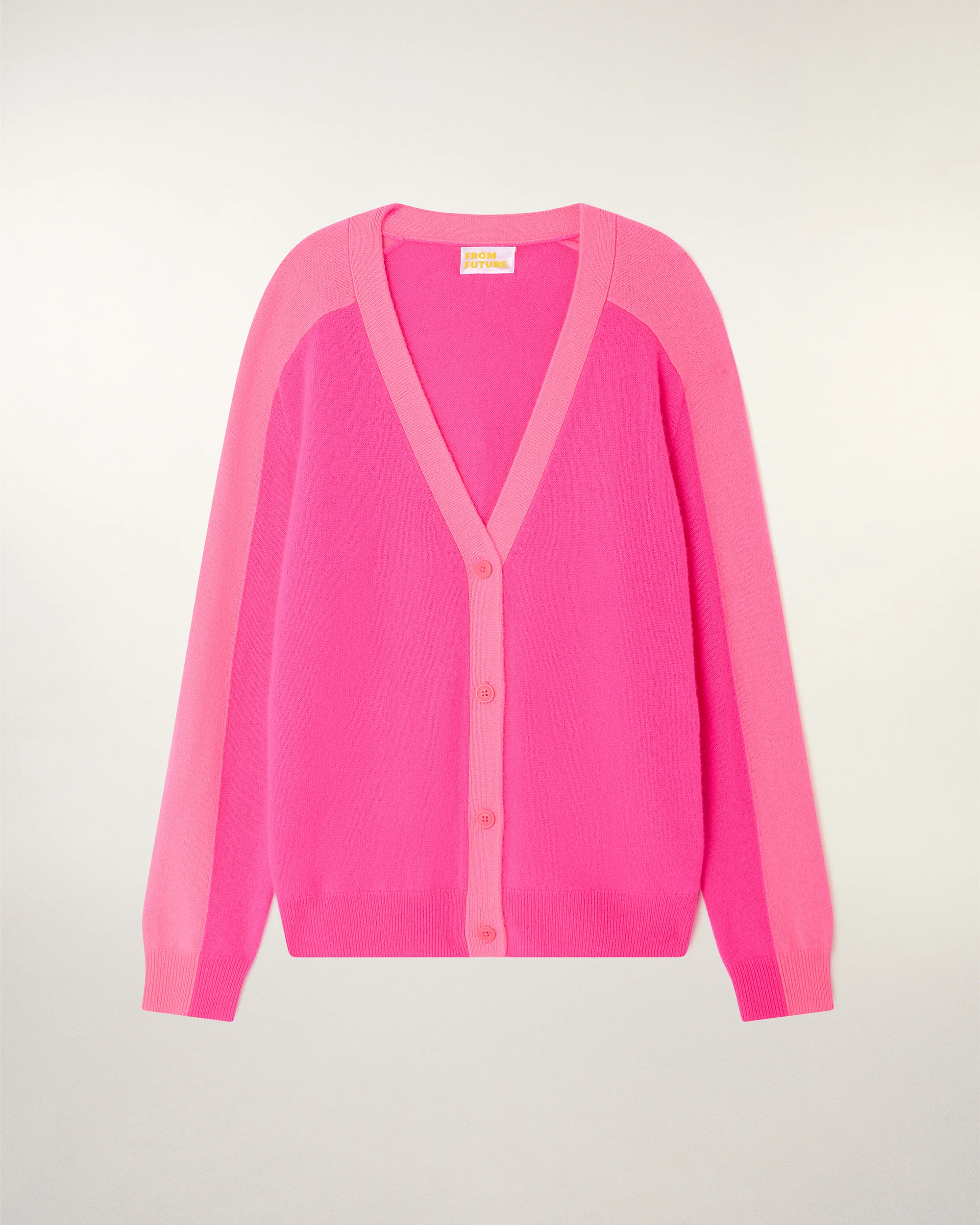 Striped Cashmere Cardigan (S26 / FEMME / Love Pink) - Image 5