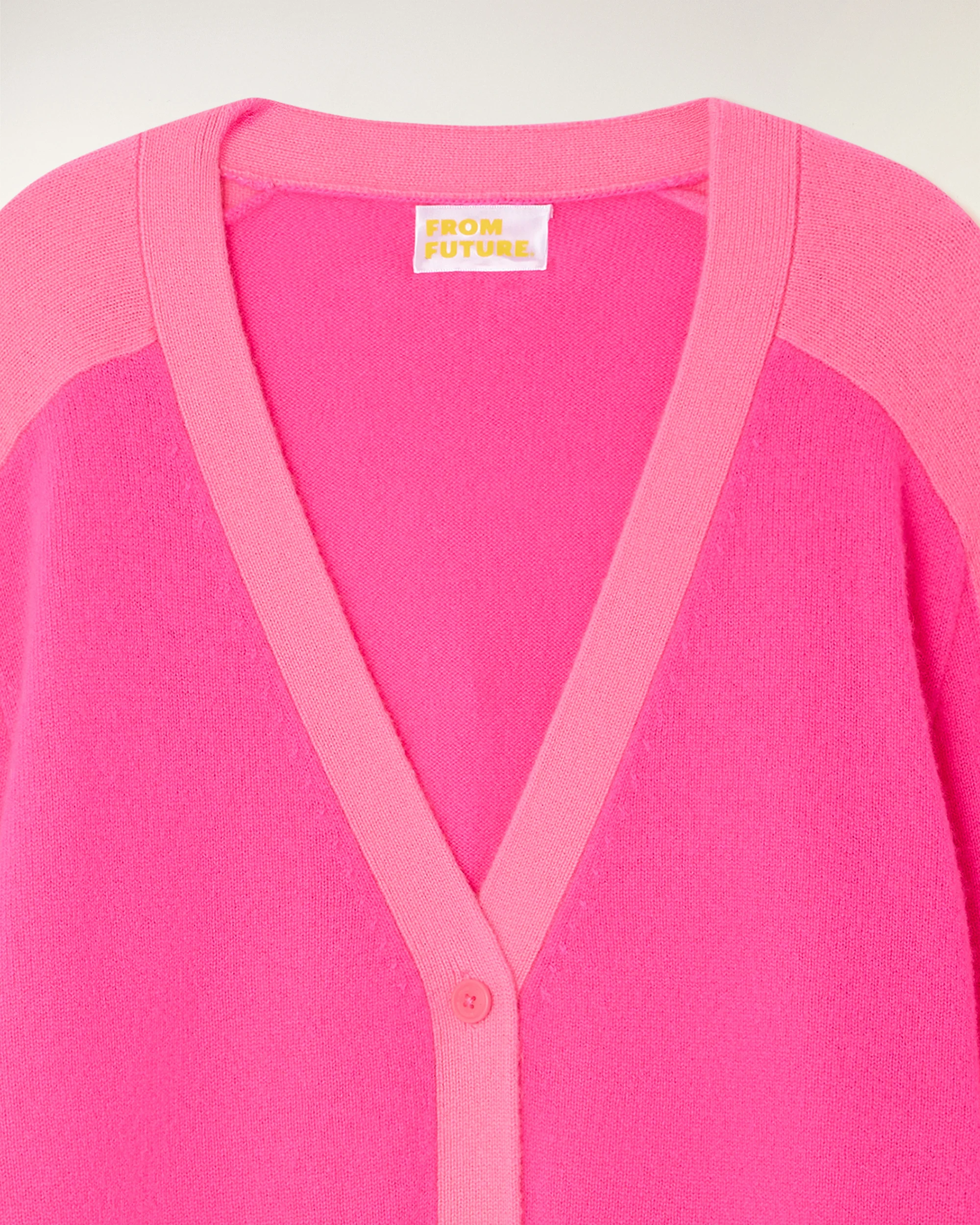Striped Cashmere Cardigan (S26 / FEMME / Love Pink) - Image 6