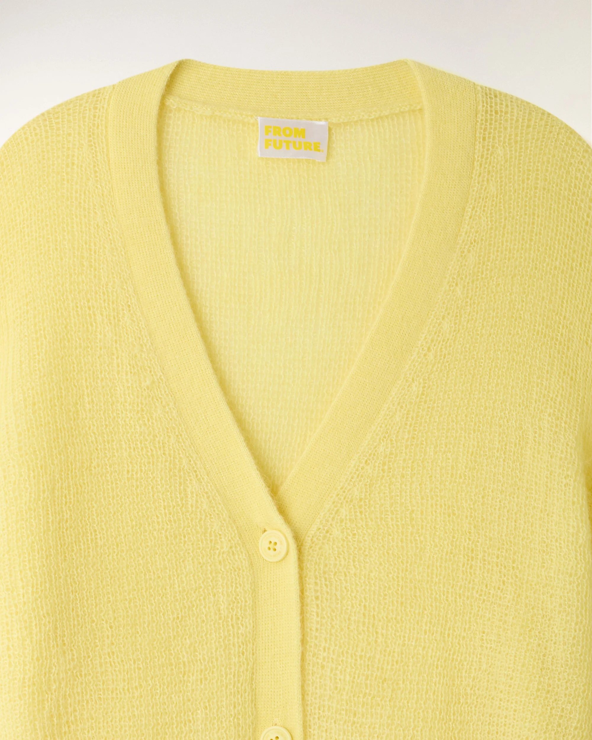 Mohair Cardigan (S26 / FEMME / Star Yellow) - Image 6