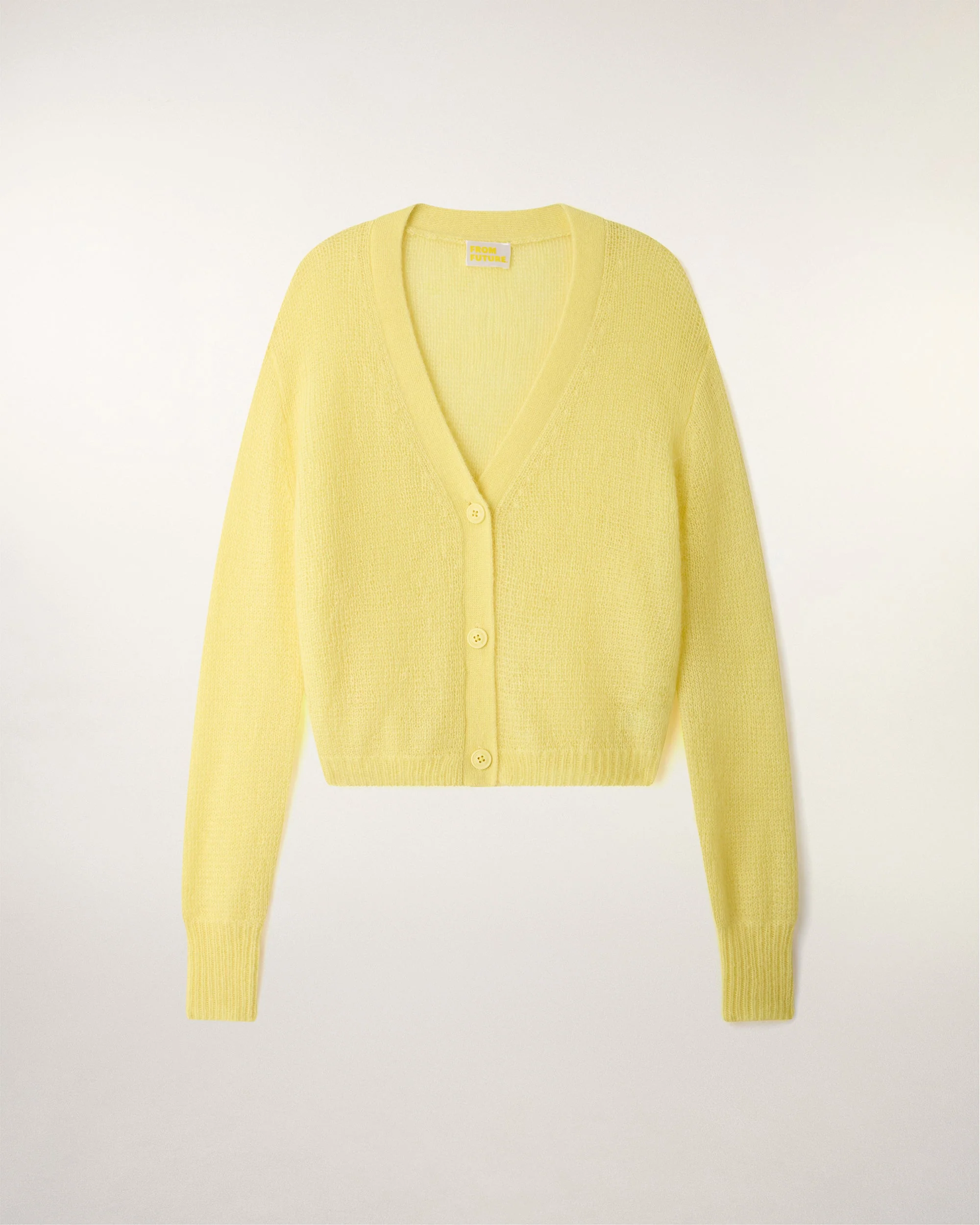 Mohair Cardigan (S26 / FEMME / Star Yellow) - Image 7
