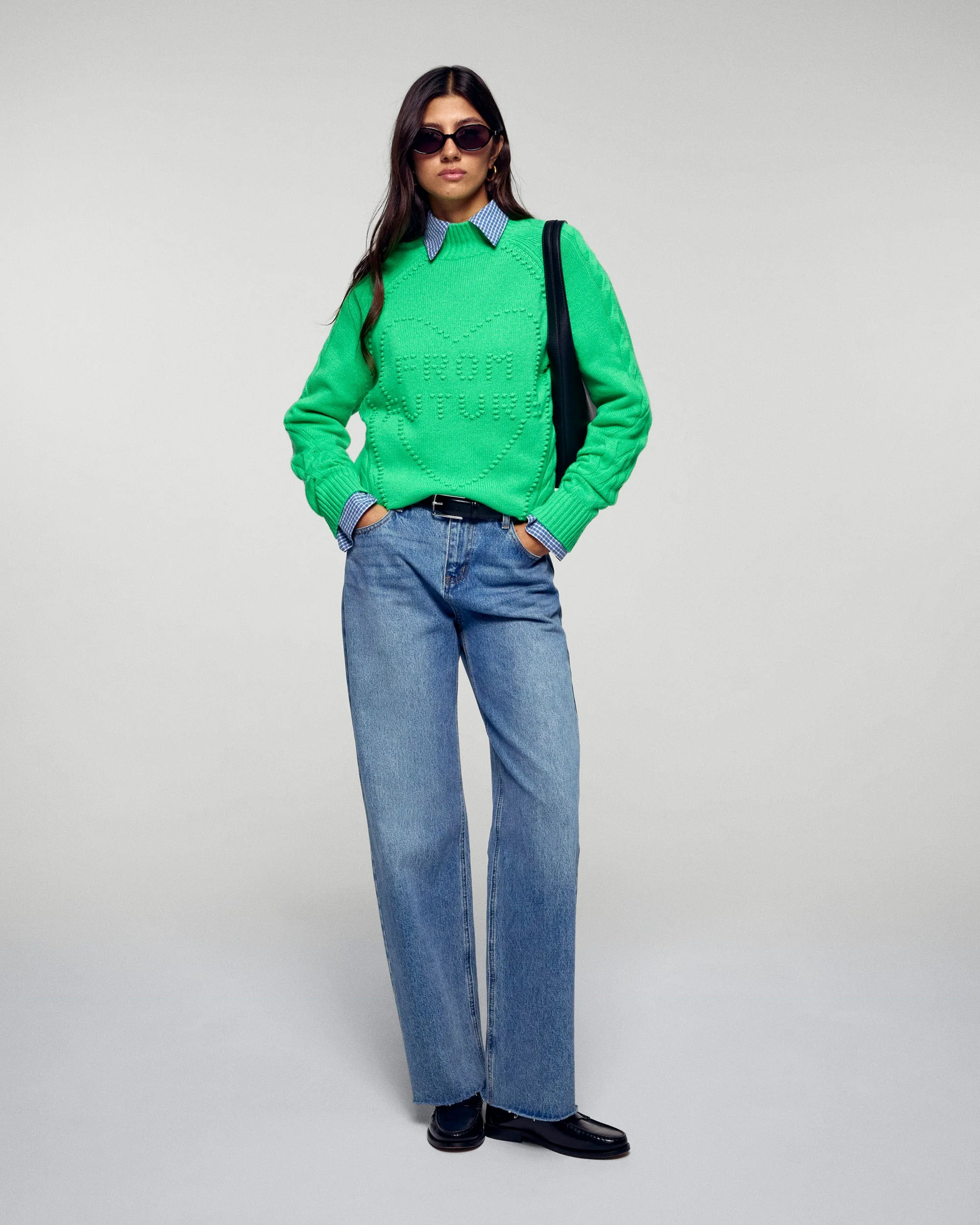 Mock Neck Sweater (H25 / FEMME / Cosmic Green) - Image 4