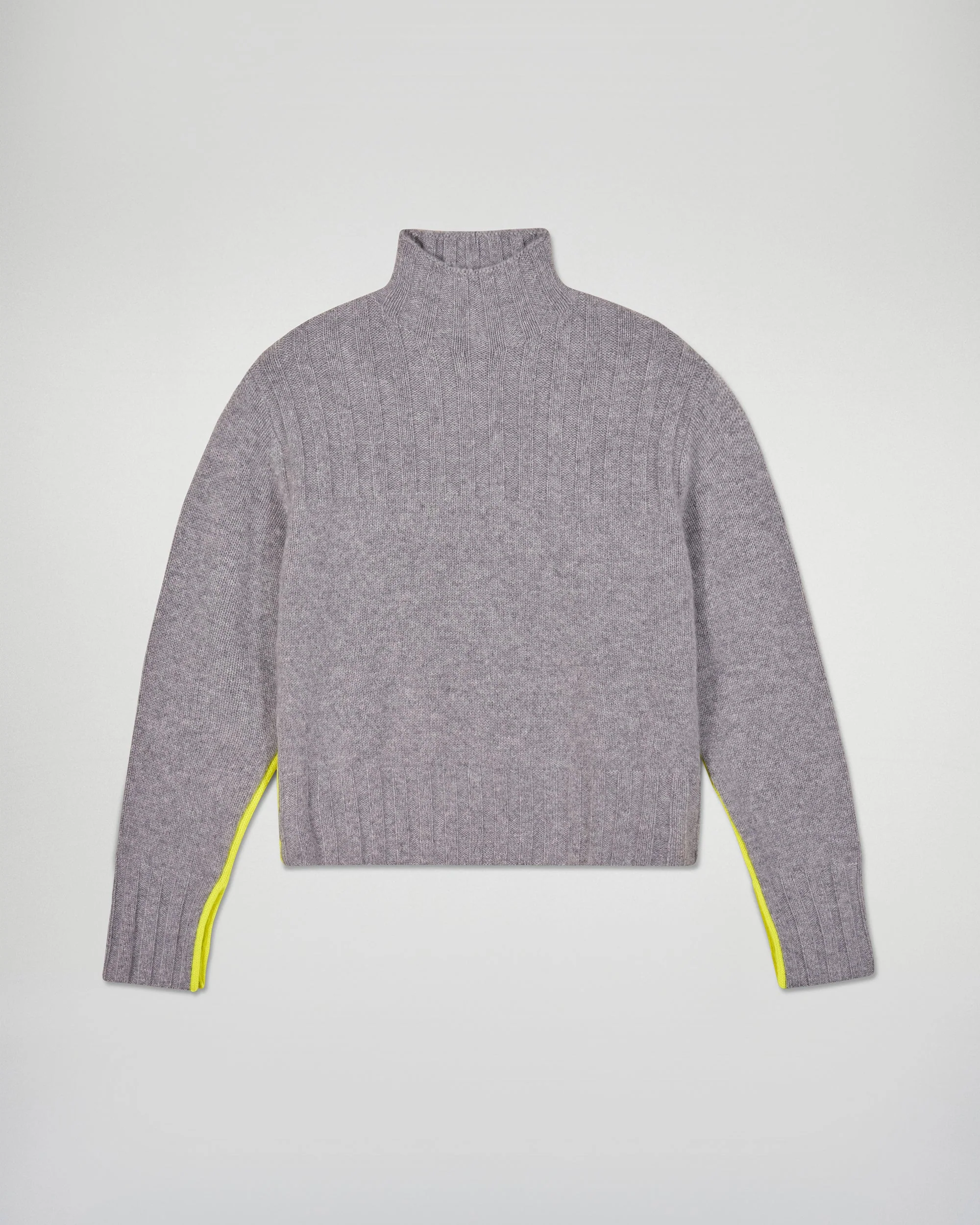 Mock Neck with Contrast Trims (H25 / FEMME / Dark Heather Gray) - Image 6
