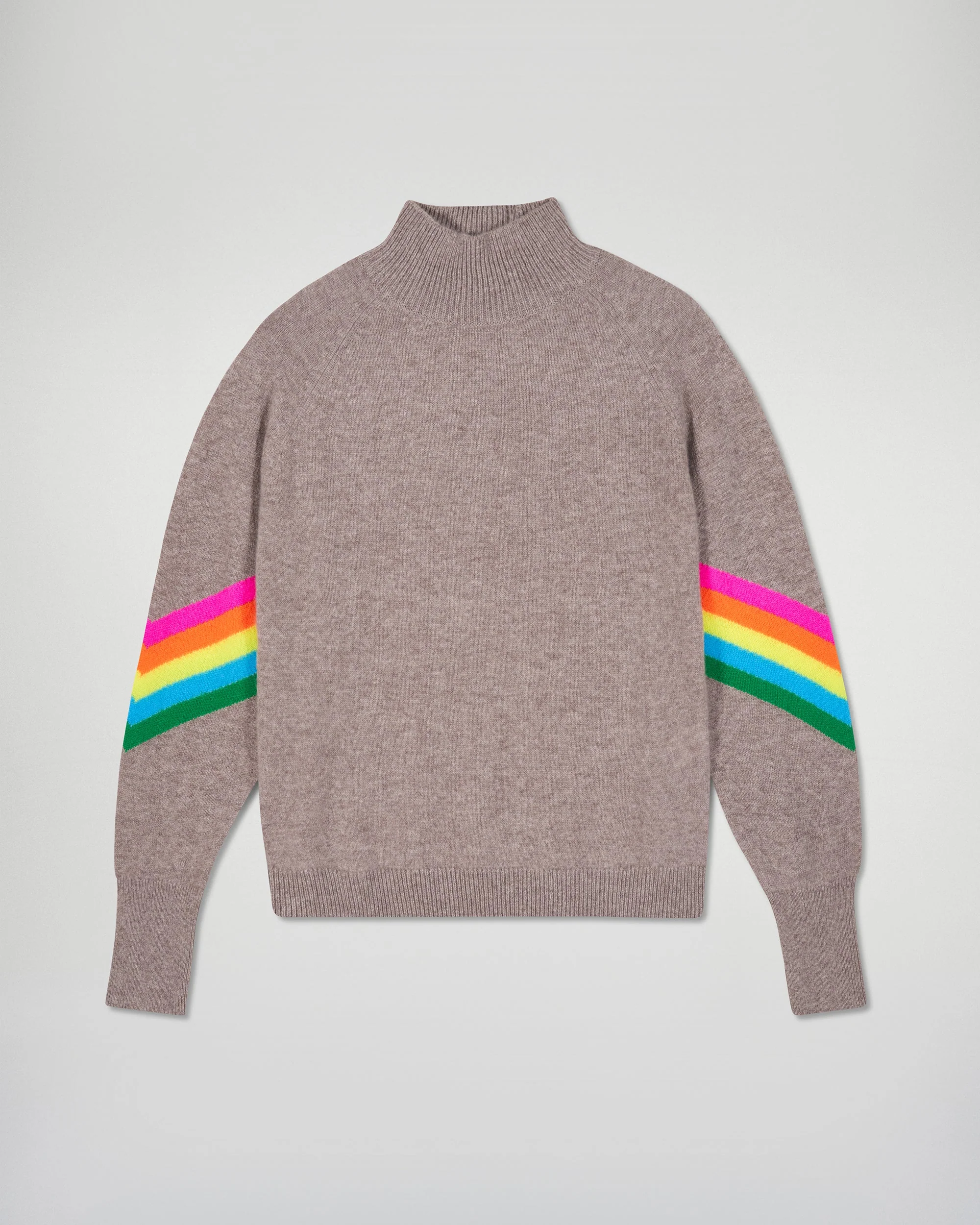 Mock Neck Sweater (H25 / FEMME / Taupe) - Image 5