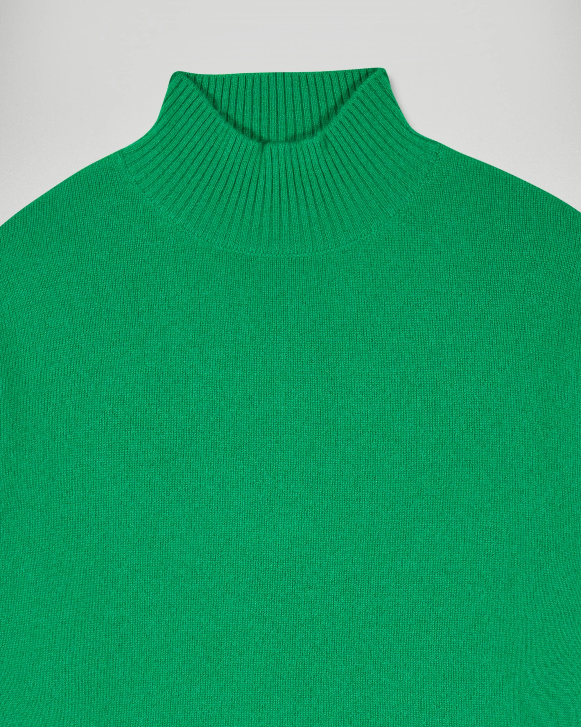 Mock Neck Sweater with Stripes (H25 / FEMME / Wild Green) - Image 6