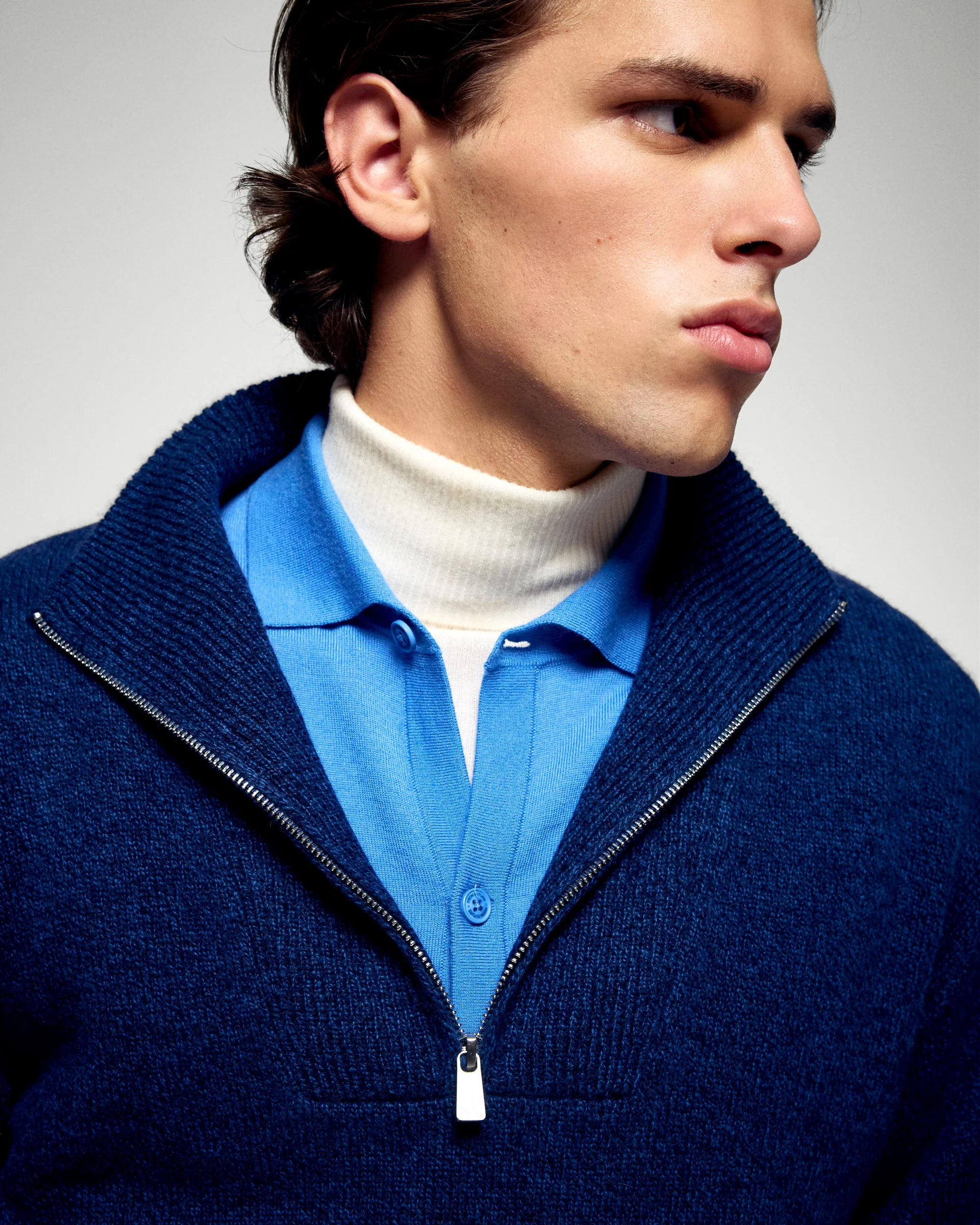 Mock Neck Sweater (H25 / HOMME / Twilight Navy) - Image 2