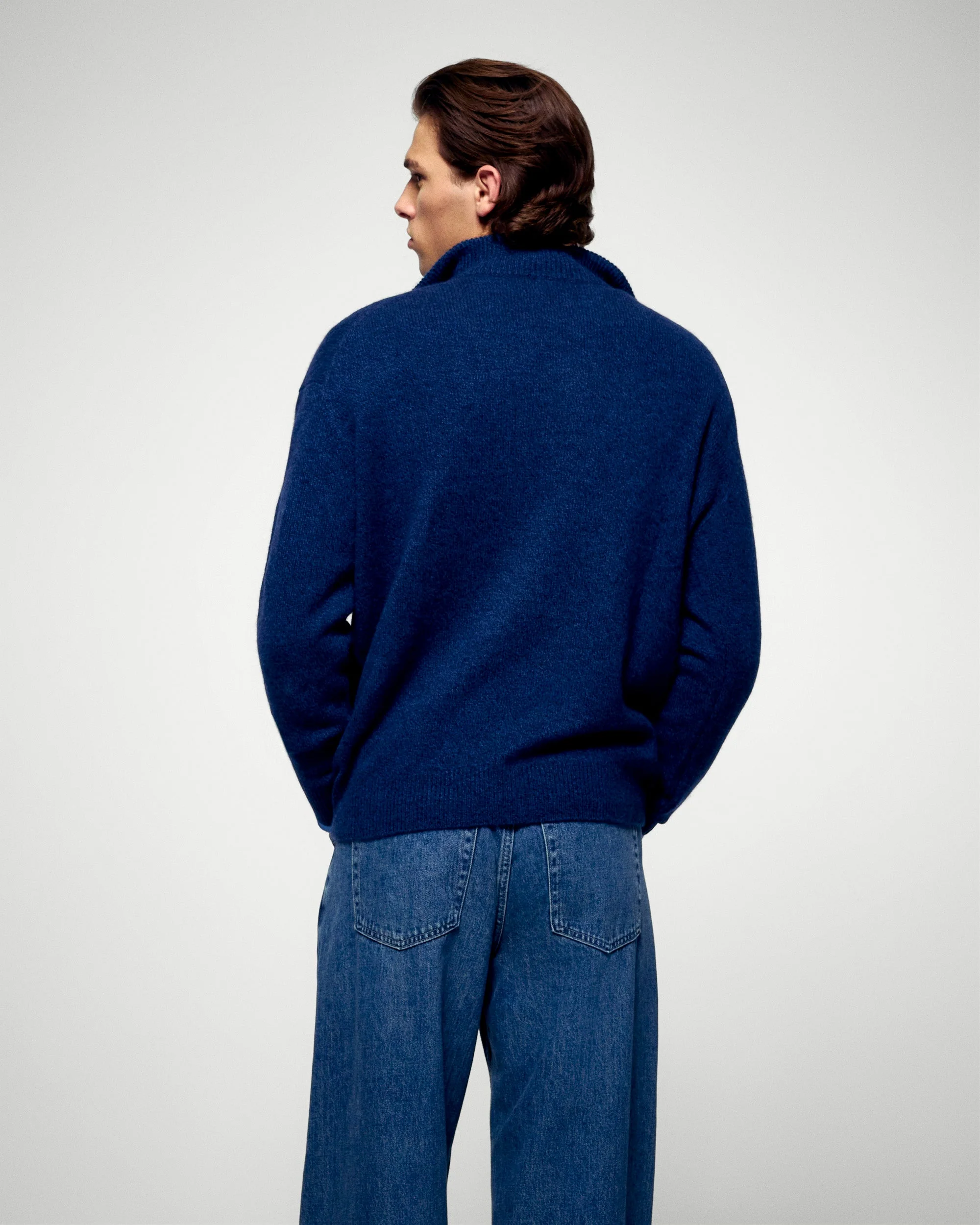 Mock Neck Sweater (H25 / HOMME / Twilight Navy) - Image 4
