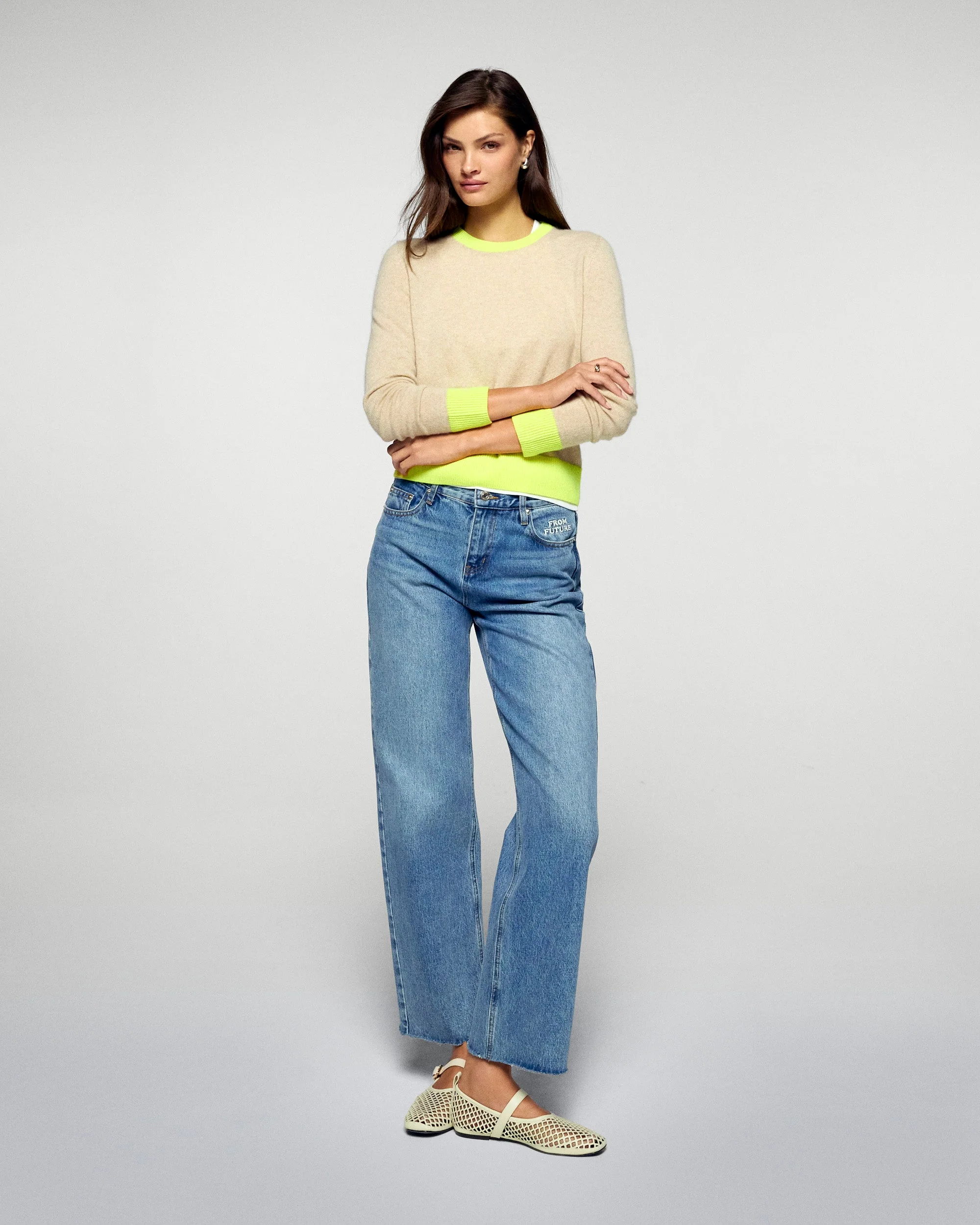 Crewneck Sweater (H25 / FEMME / Heather Beige)