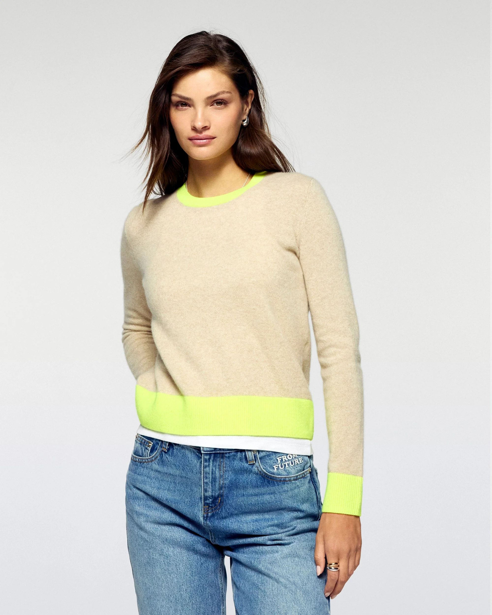 Crewneck Sweater (H25 / FEMME / Heather Beige) - Image 2
