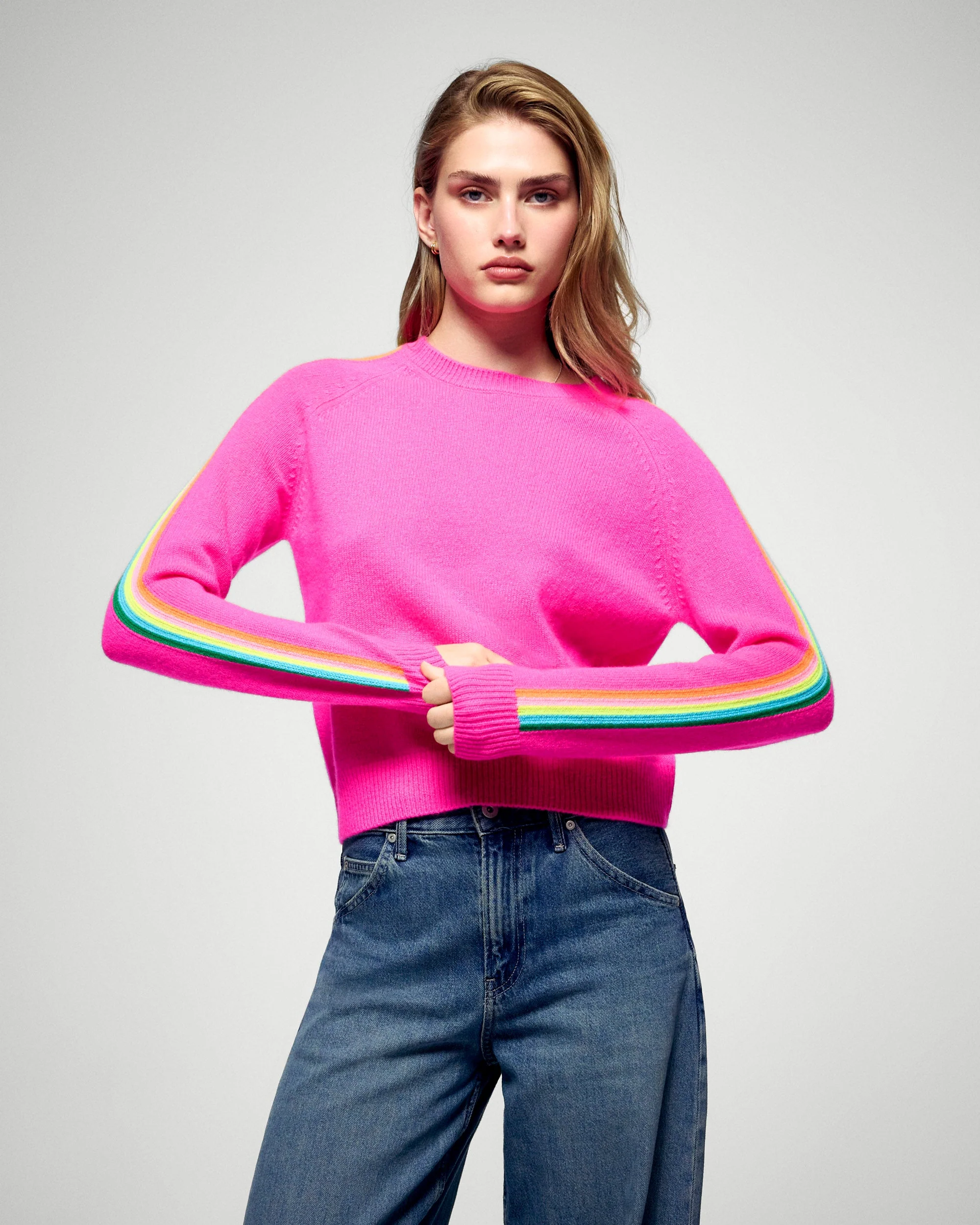 Crewneck Sweaters (H25 / FEMME / Cosmic Pink)