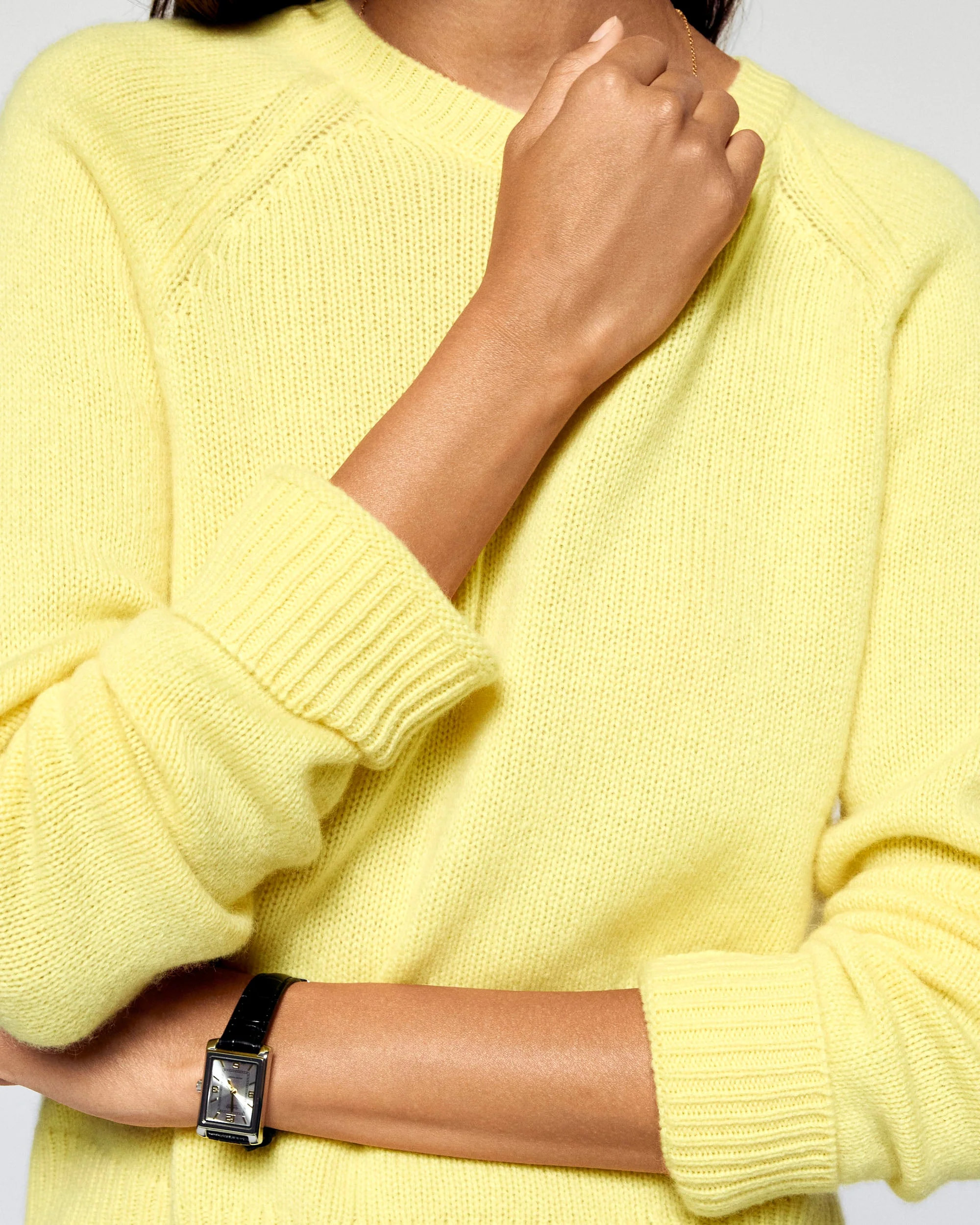 Crewneck Sweater (H25 / FEMME / Creamy Yellow) - Image 2