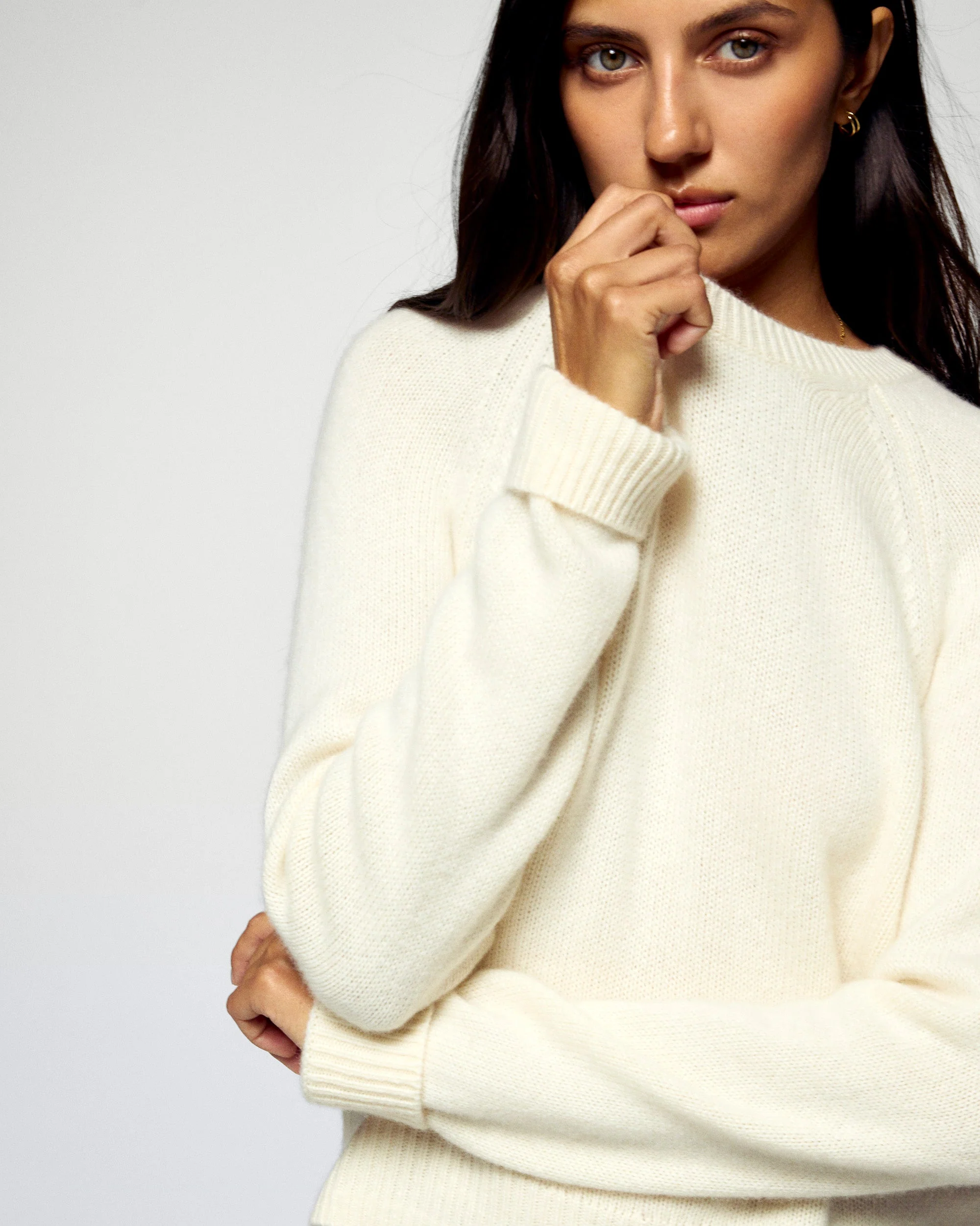 Crewneck Sweater (H25 / FEMME / White) - Image 2