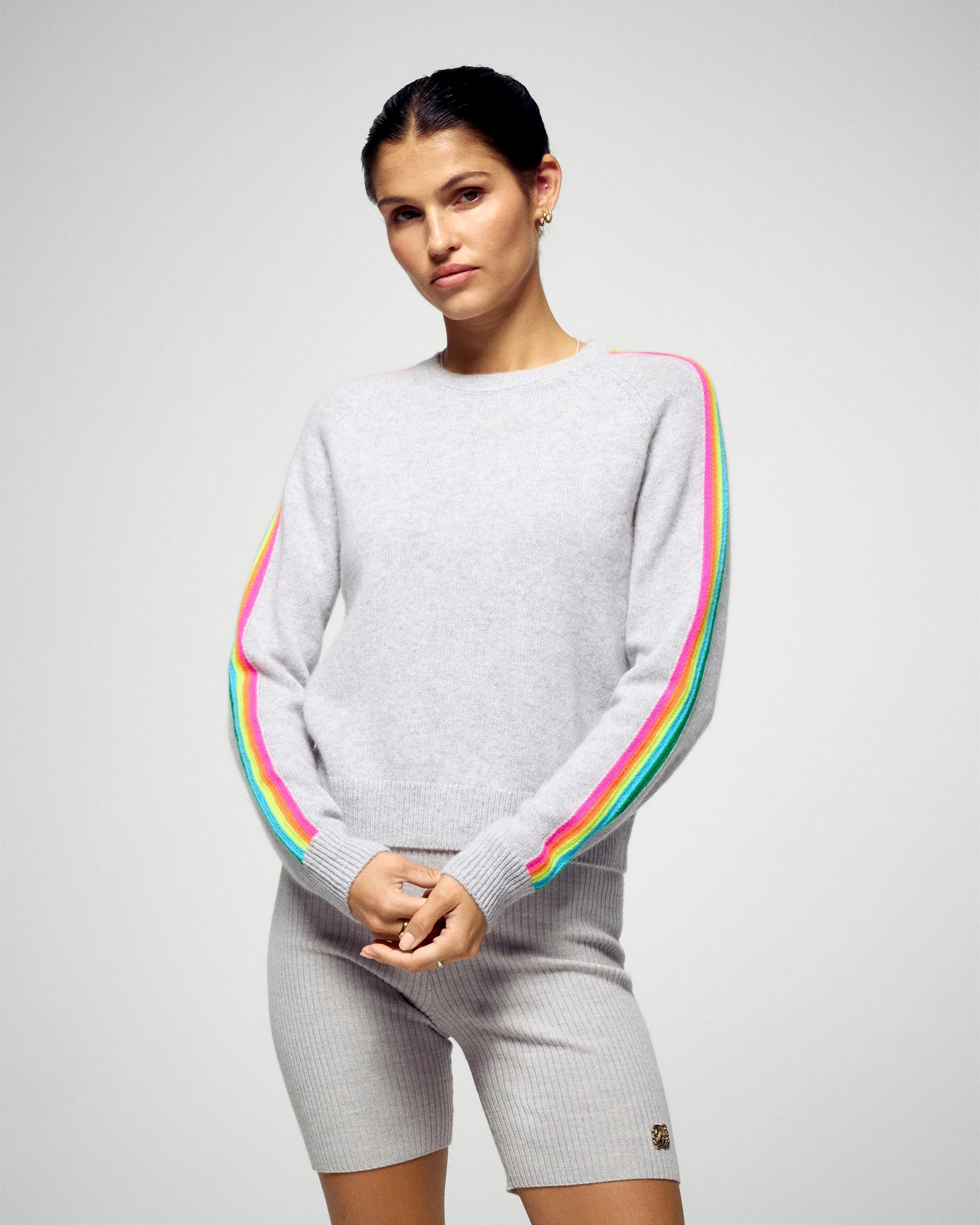 Crewneck Sweaters (H25 / FEMME / Light Heather Gray)
