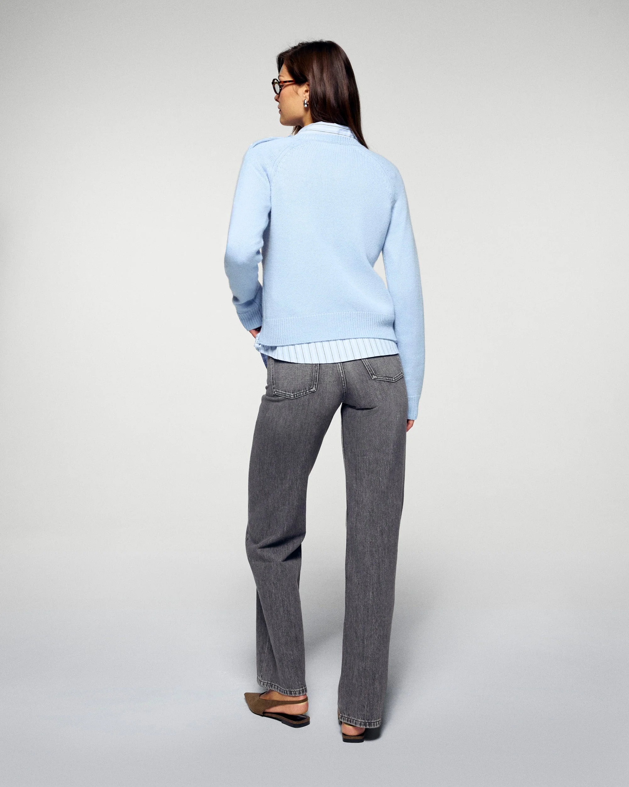 Crewneck Sweater (H25 / WOMEN / Smooth Blue) - Image 4