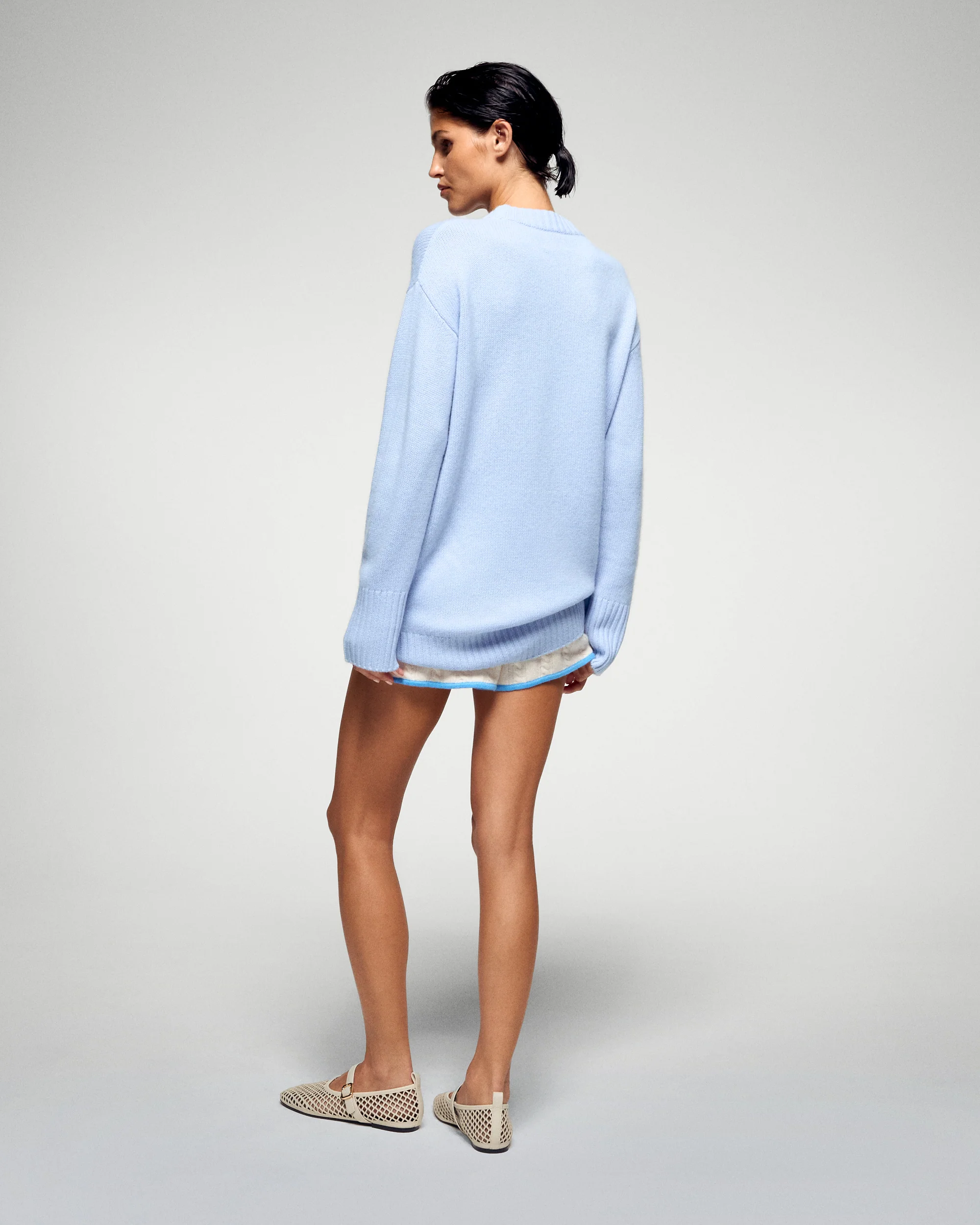 Crewneck Sweater Paris (H25 / WOMEN / Smooth Blue) - Image 3