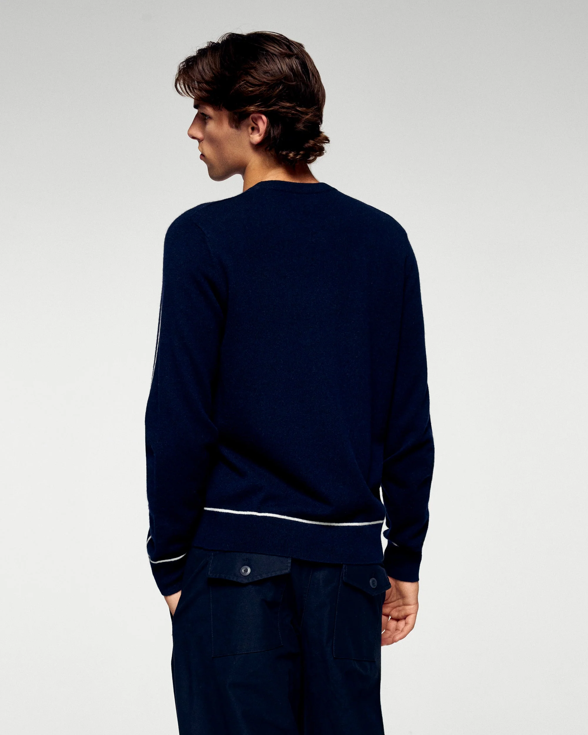 Crewneck Sweater (H25 / MEN / Navy) - Image 4