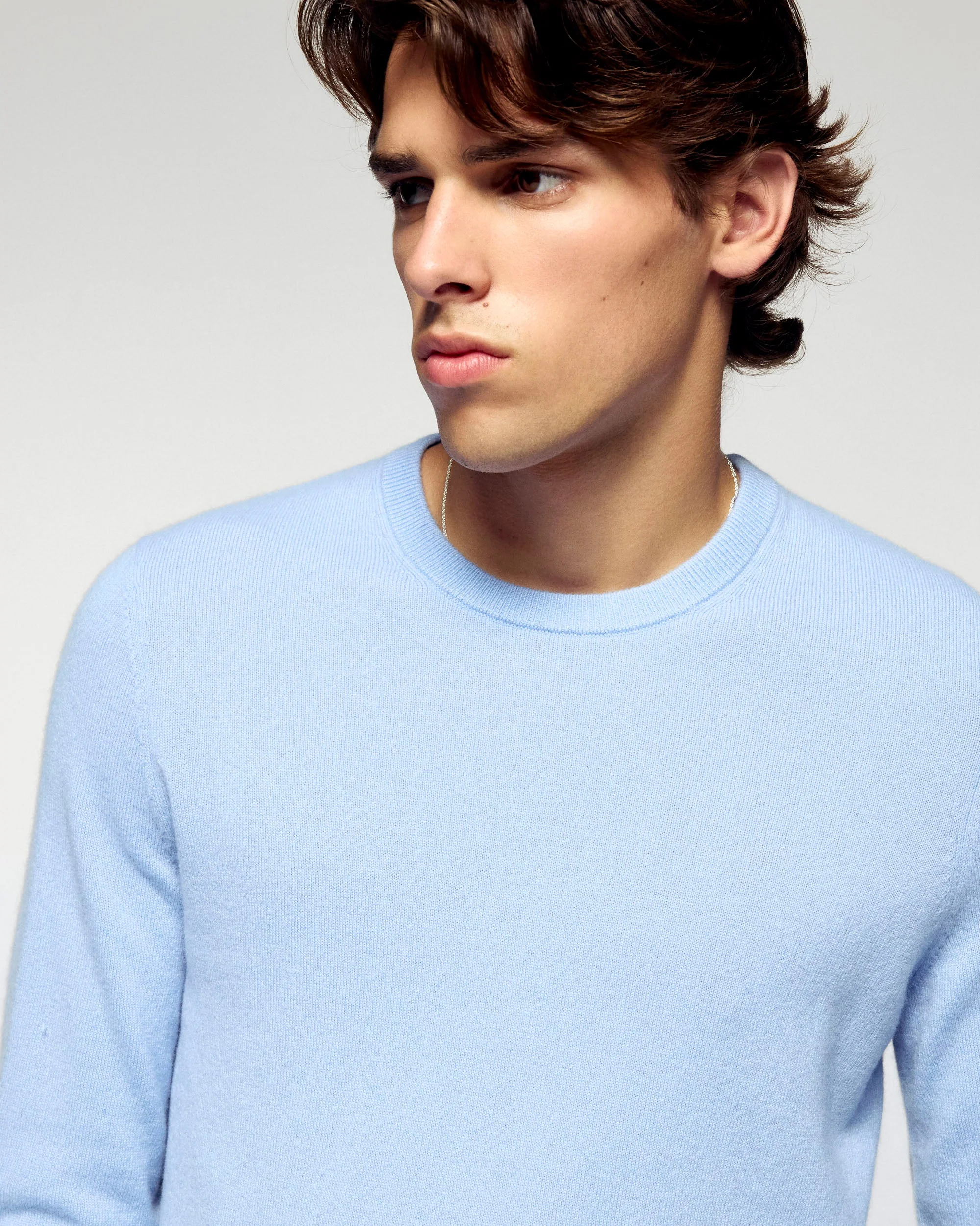 Basic Crewneck Sweater (H25 / HOMME / Smooth Blue) - Image 3